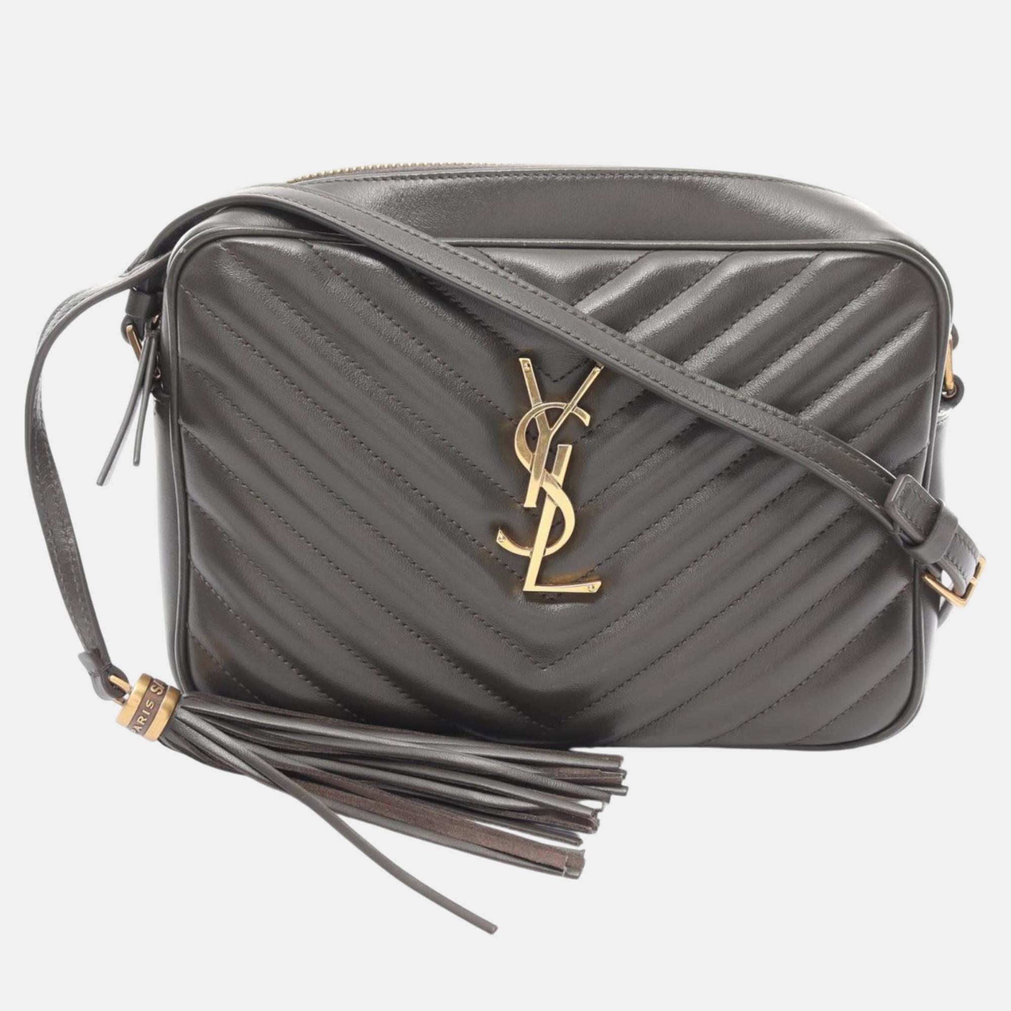 

Yves Saint Laurent Leather Grey LOU Shoulder Bag