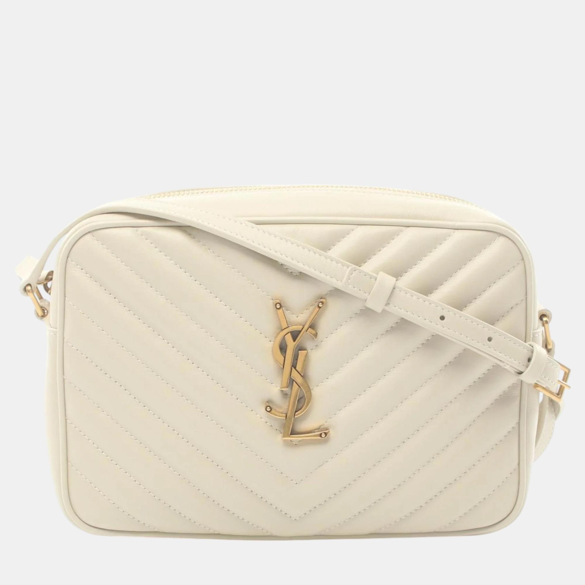 

Yves Saint Laurent Leather White LOU Shoulder Bag