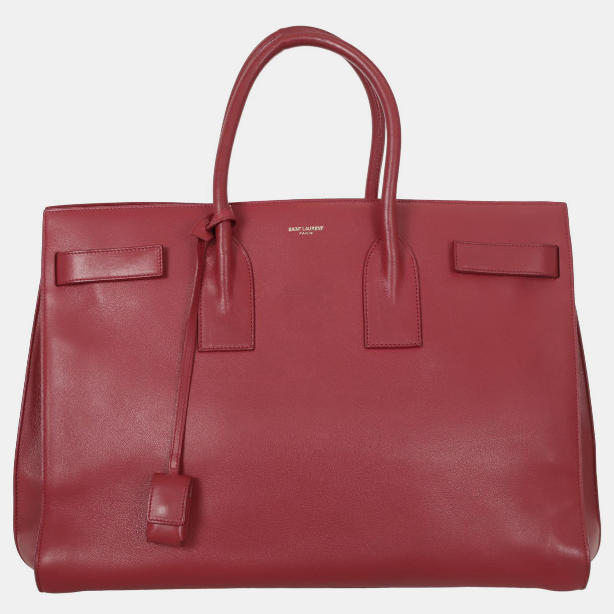 

Saint Laurent Large Sac De Jour Bag, Red