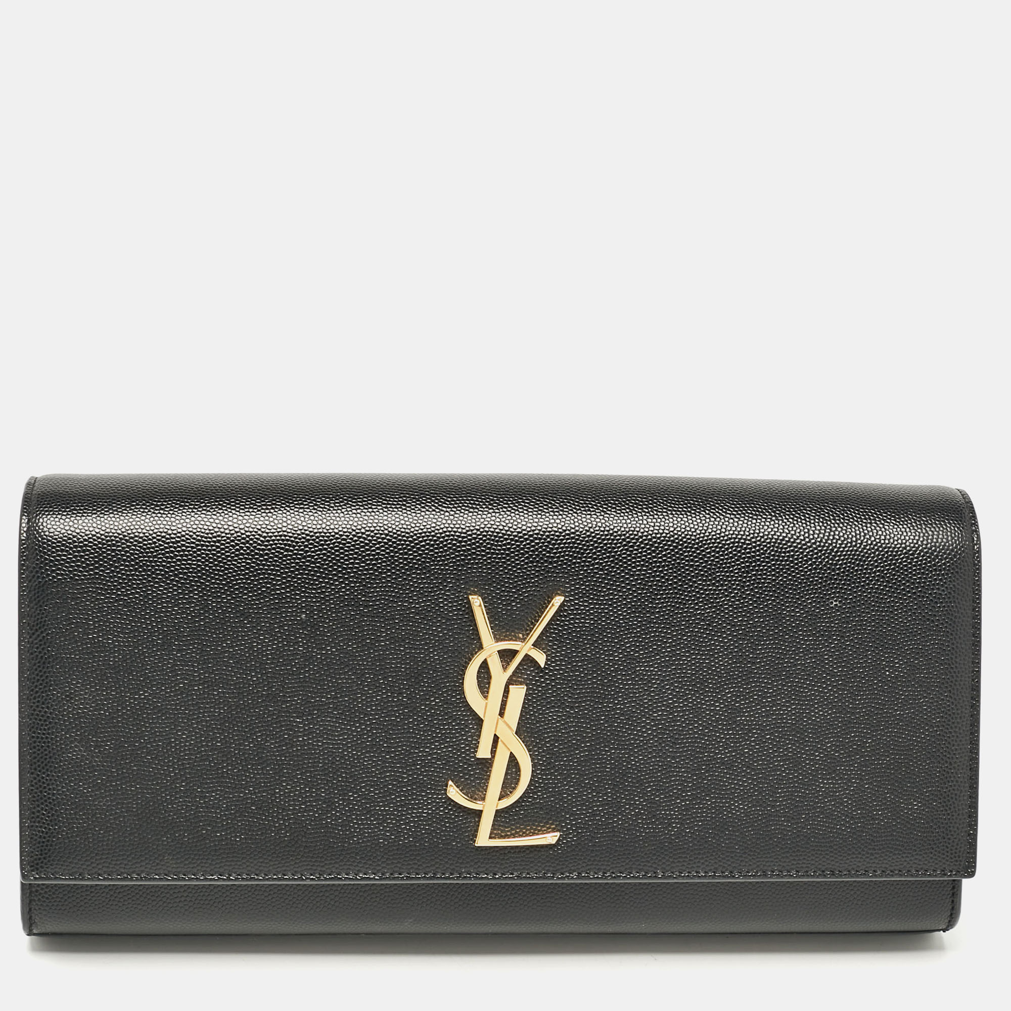 

Saint Laurent Black Leather Kate Clutch