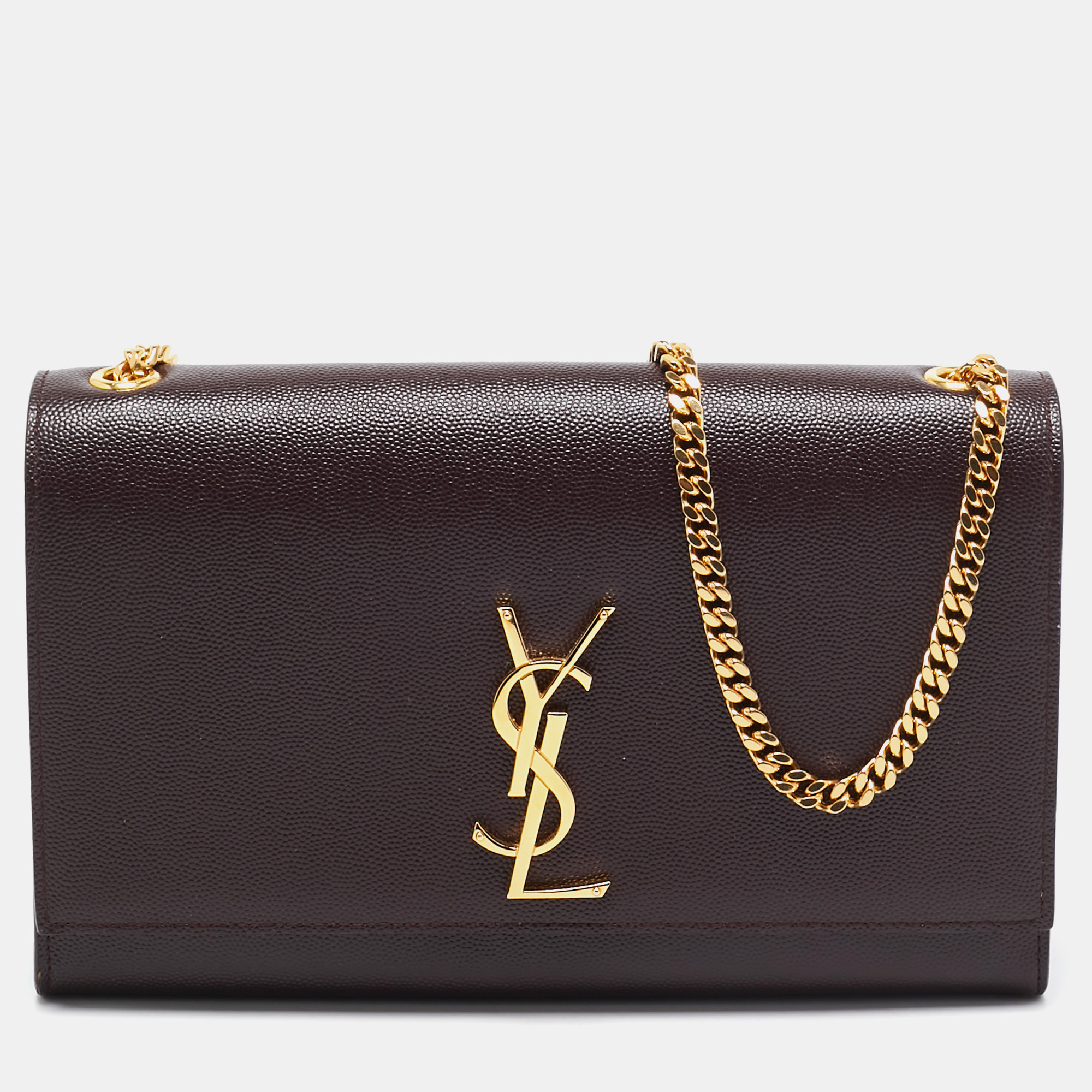 

Saint Laurent Burgundy Leather  Kate Shoulder Bag