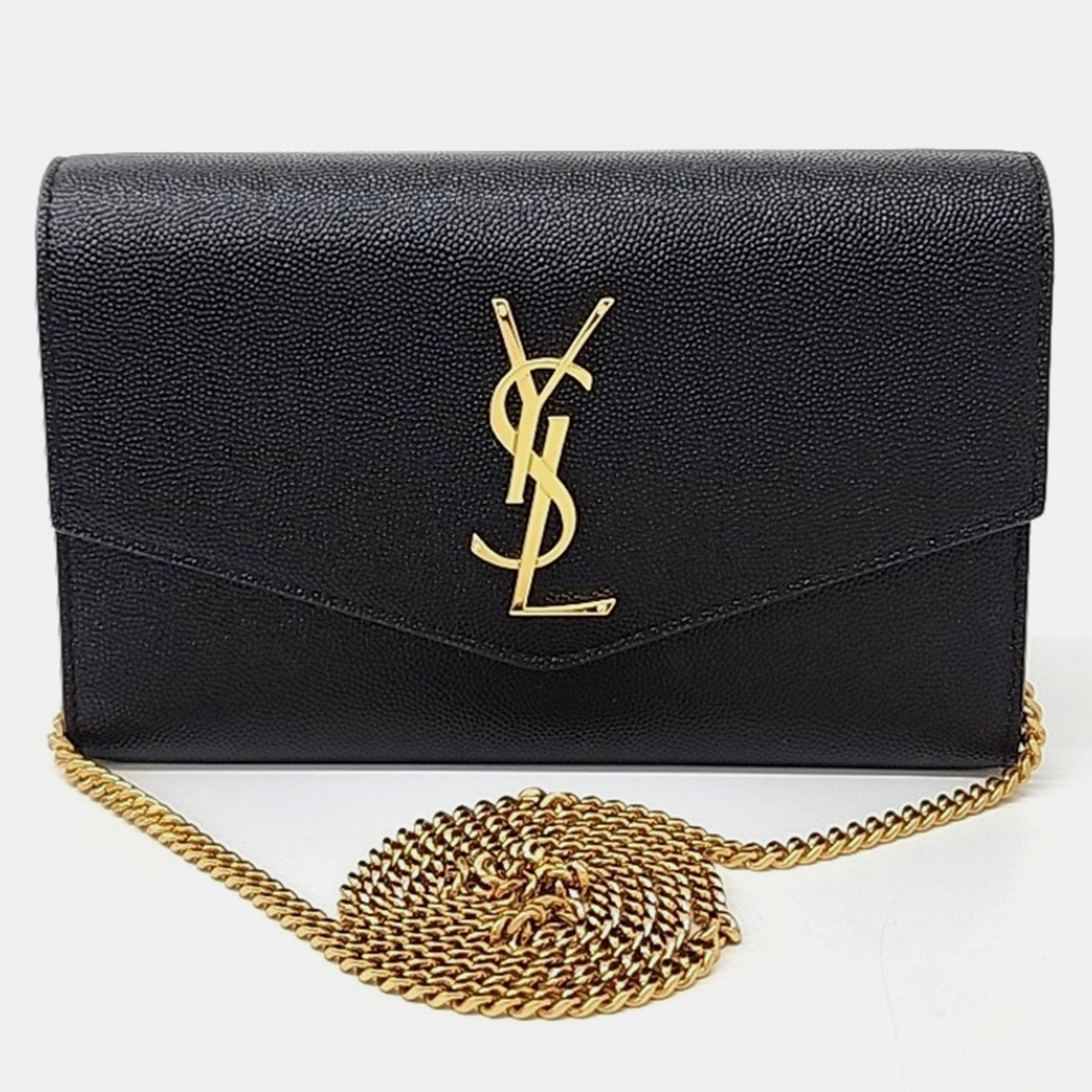 

Saint Laurent Paris Black Leather Uptown Crossbody Bag