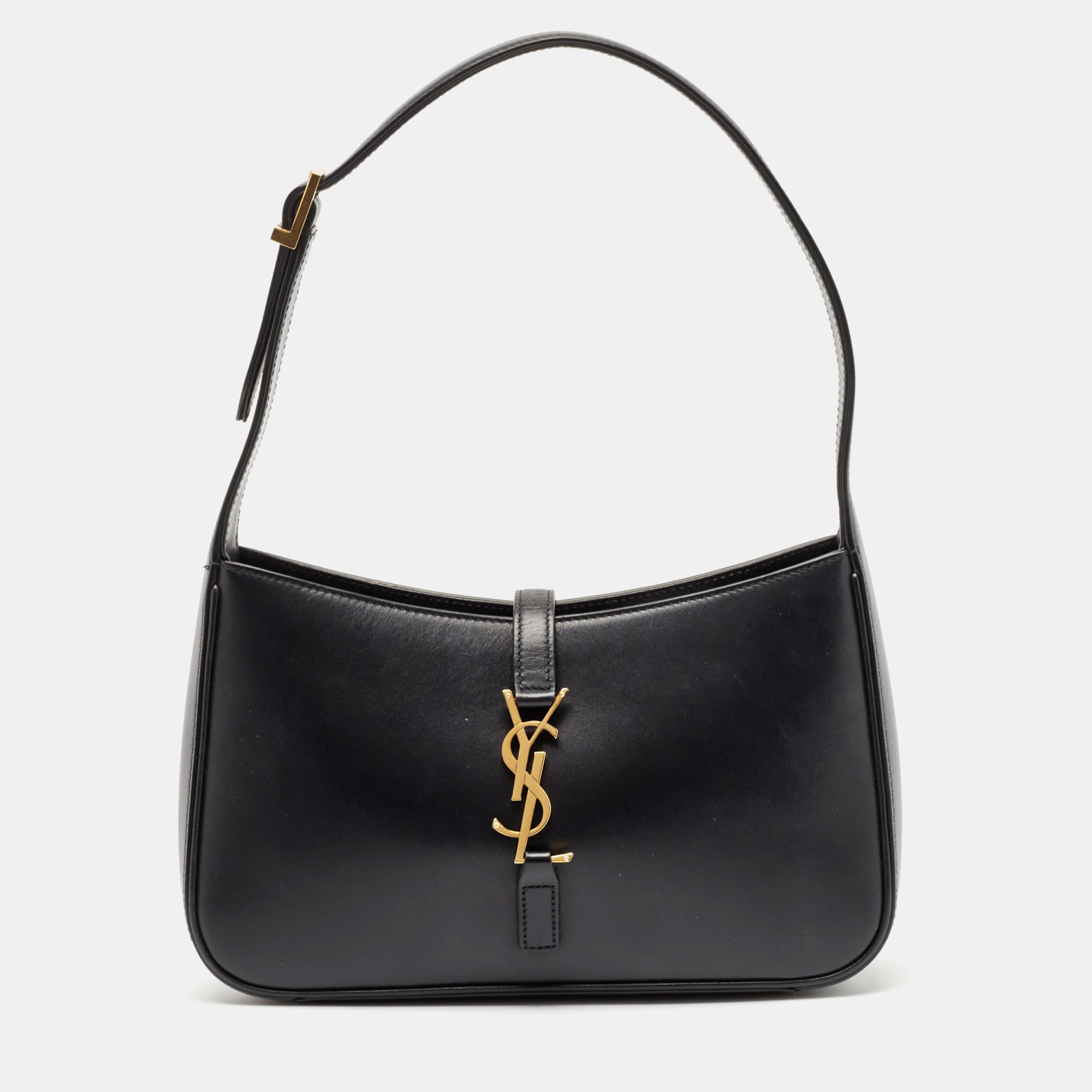 

Saint Laurent Black Leather LE 5 À 7 Shoulder Bag