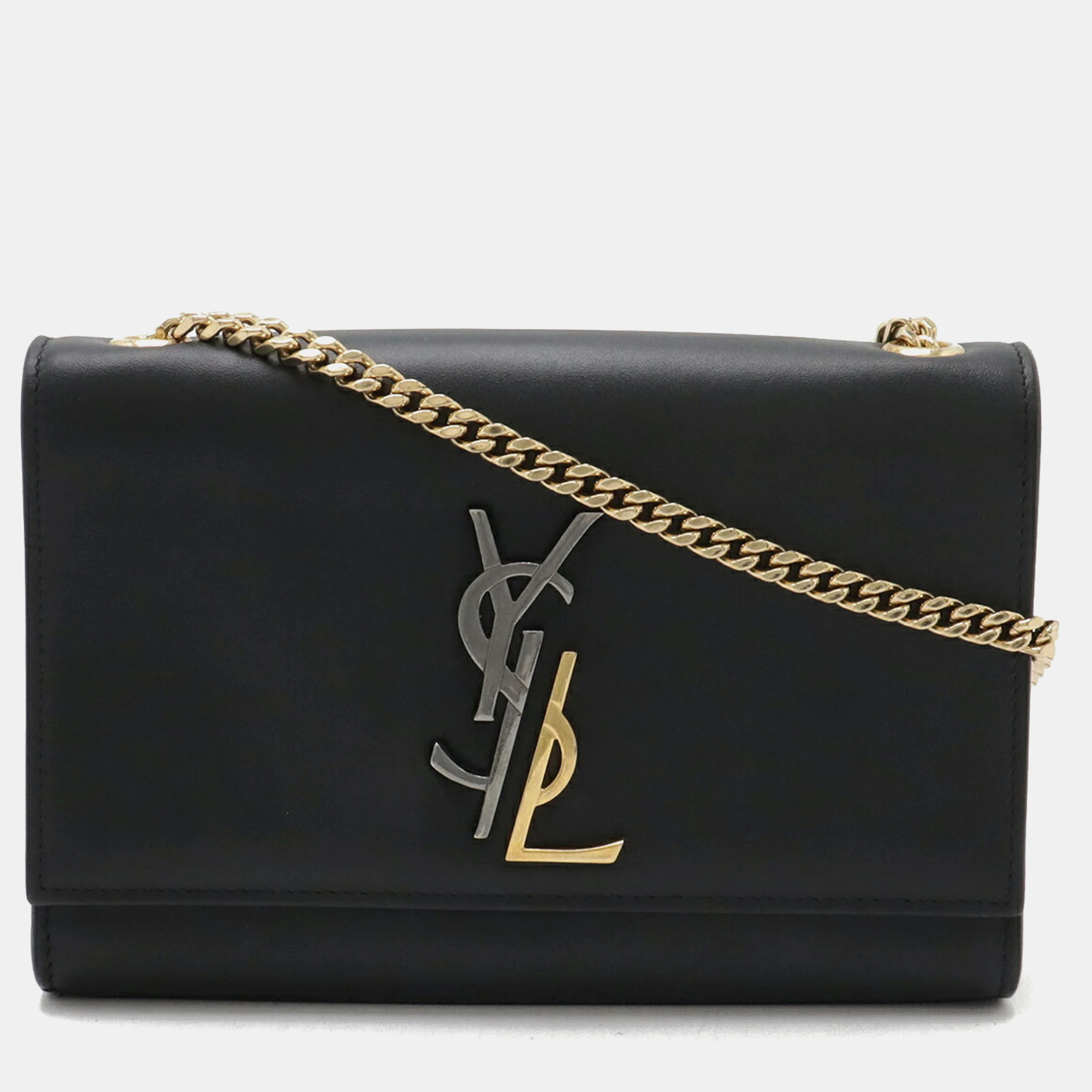 

Saint Laurent Paris Chain Shoulder Bag, Black