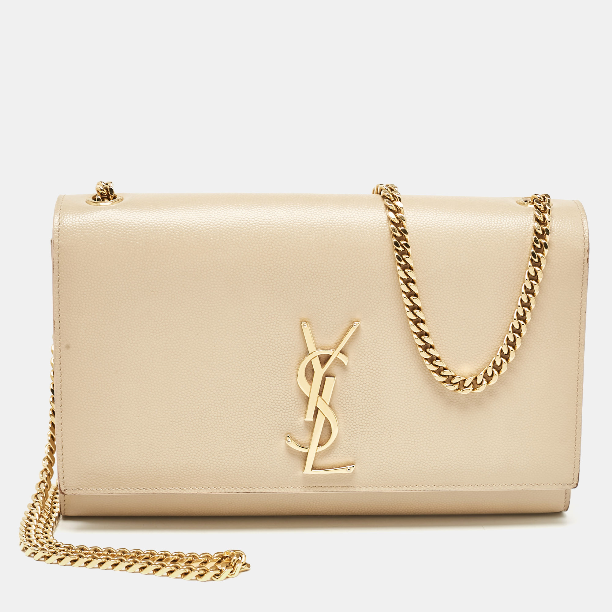 

Saint Laurent Beige Leather Medium Kate Shoulder Bag