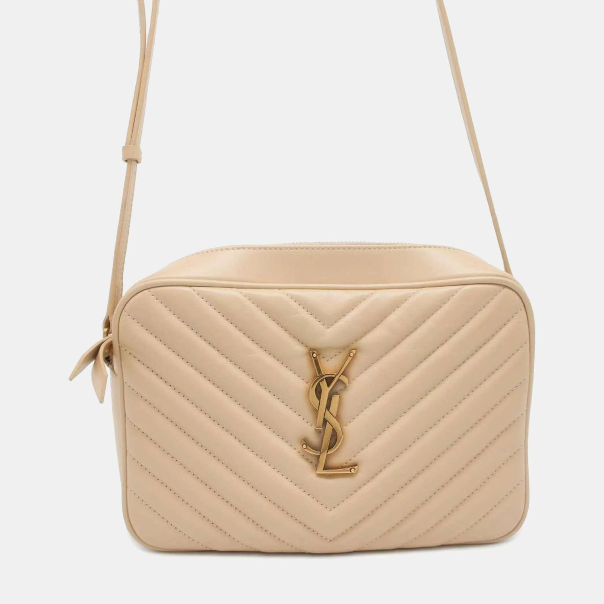 

Saint Laurent Shoulder Bag Lou Camera, Beige