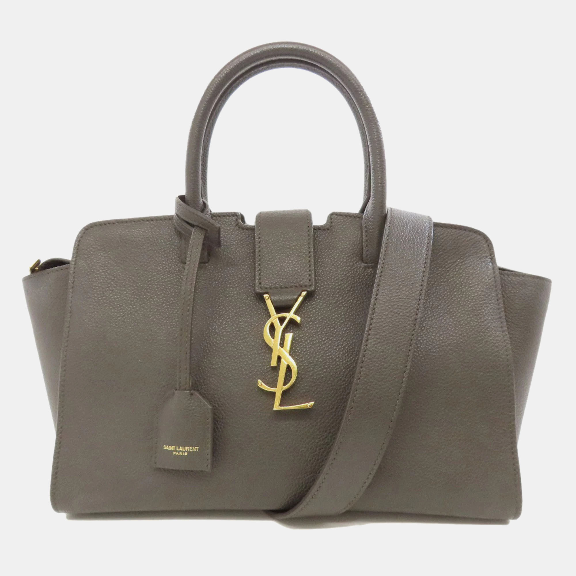 

Yves Saint Laurent Downtown Handbag Leather, Grey