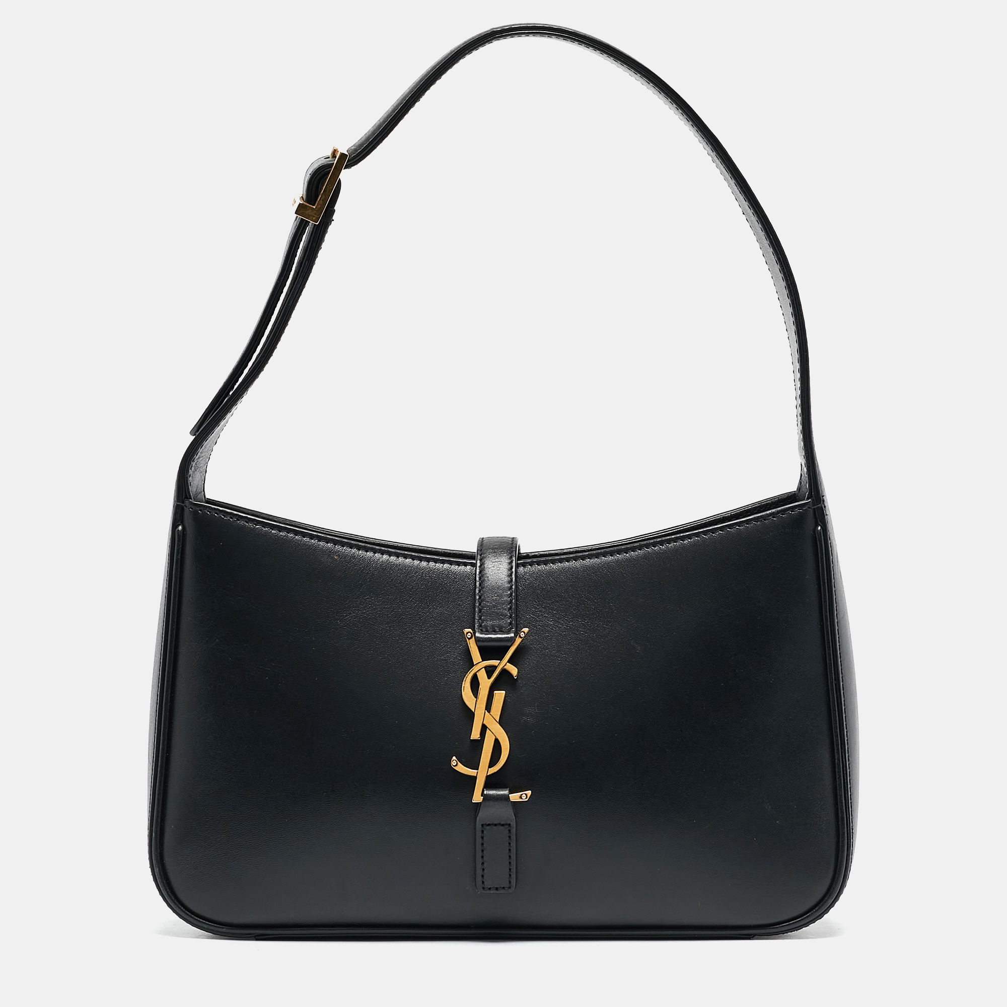 

Saint Laurent Black Leather LE 5 À 7 Shoulder Bag