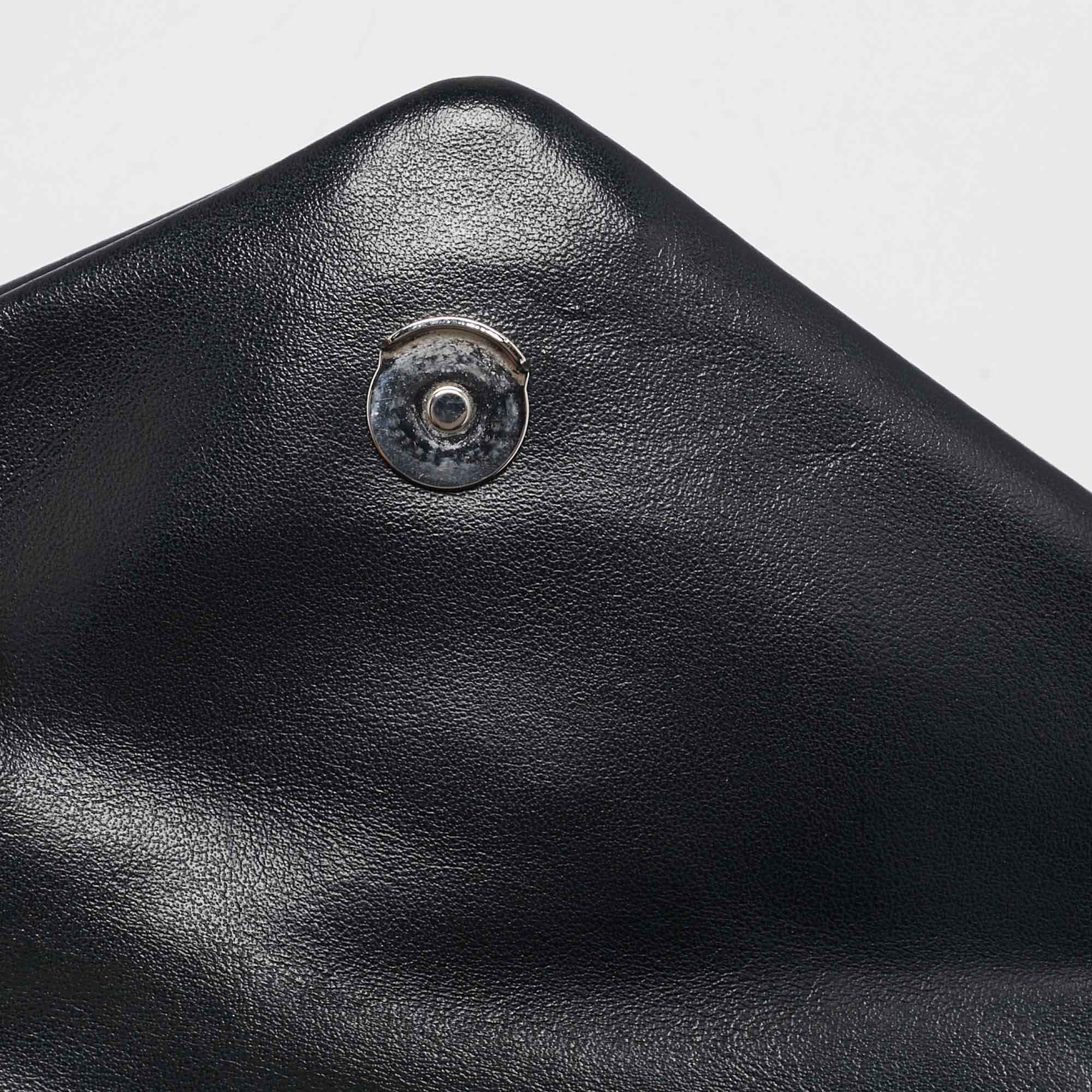 Saint Laurent Black Quilted Leather Toy Loulou Crossbody Bag 