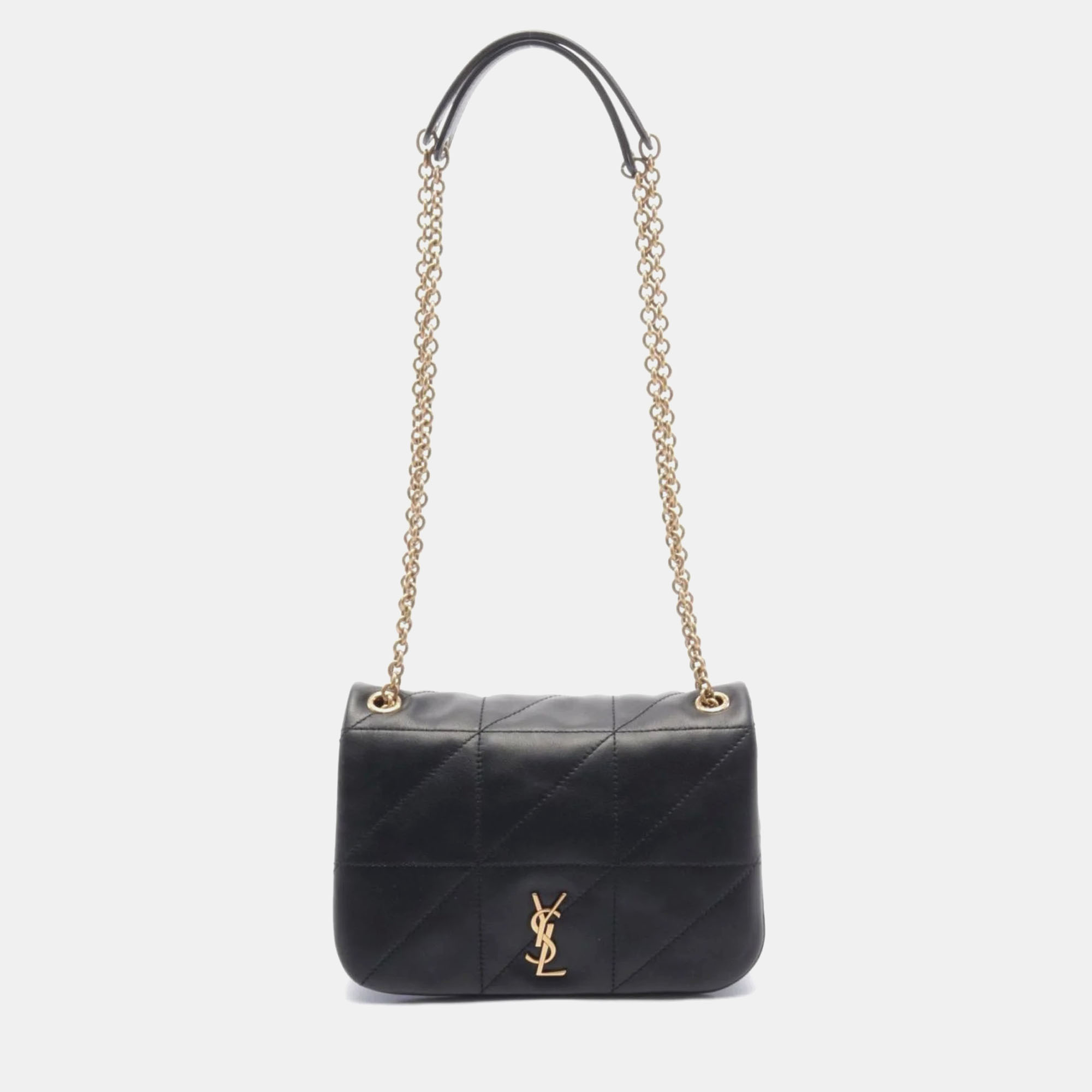 

Saint Laurent Black Lambskin Leather Jamie Shoulder Bag