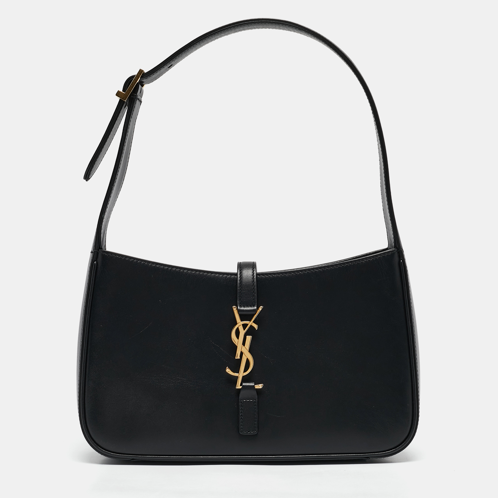 

Saint Laurent Black Leather LE 5 À 7 Shoulder Bag