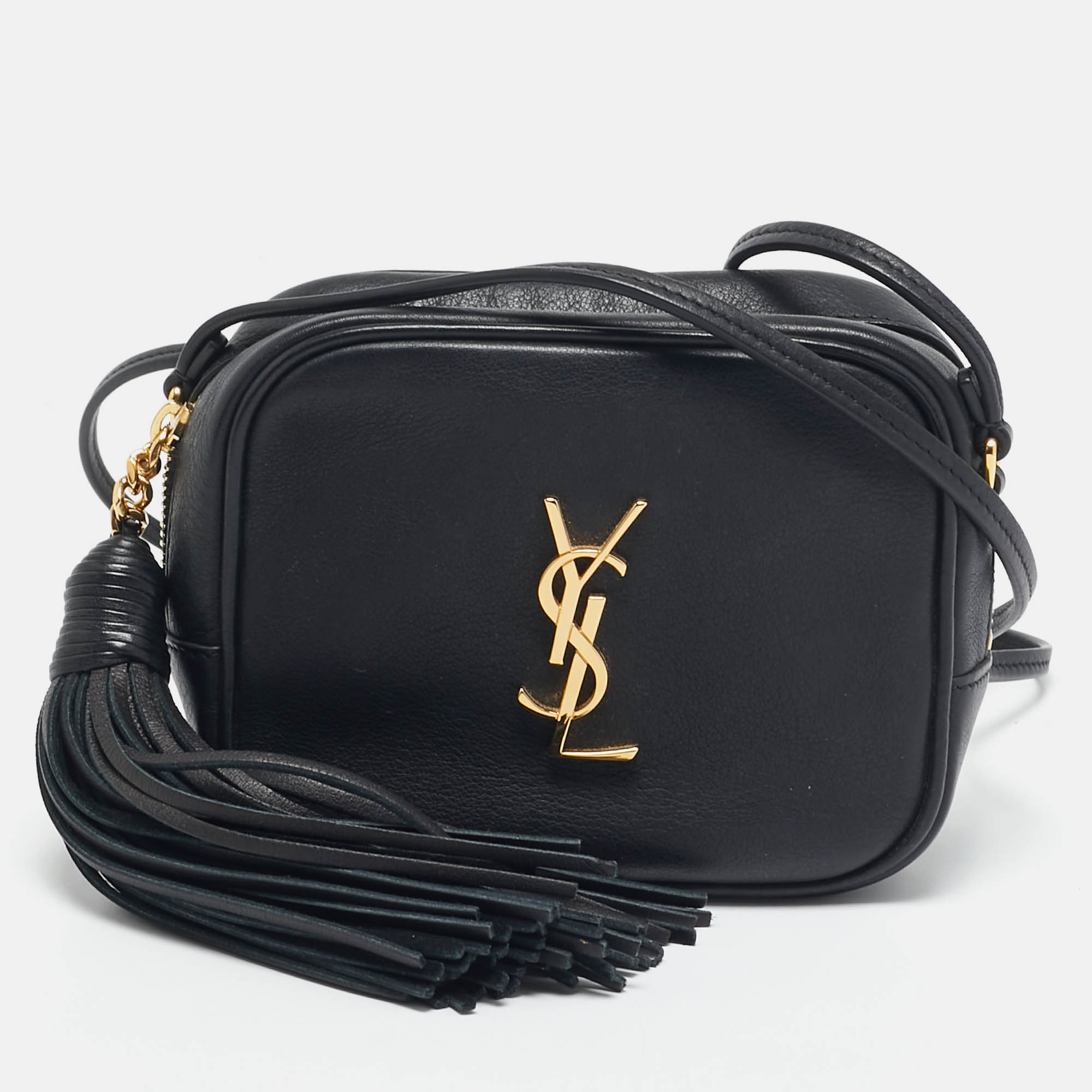 

Saint Laurent Black Leather Blogger Crossbody Bag