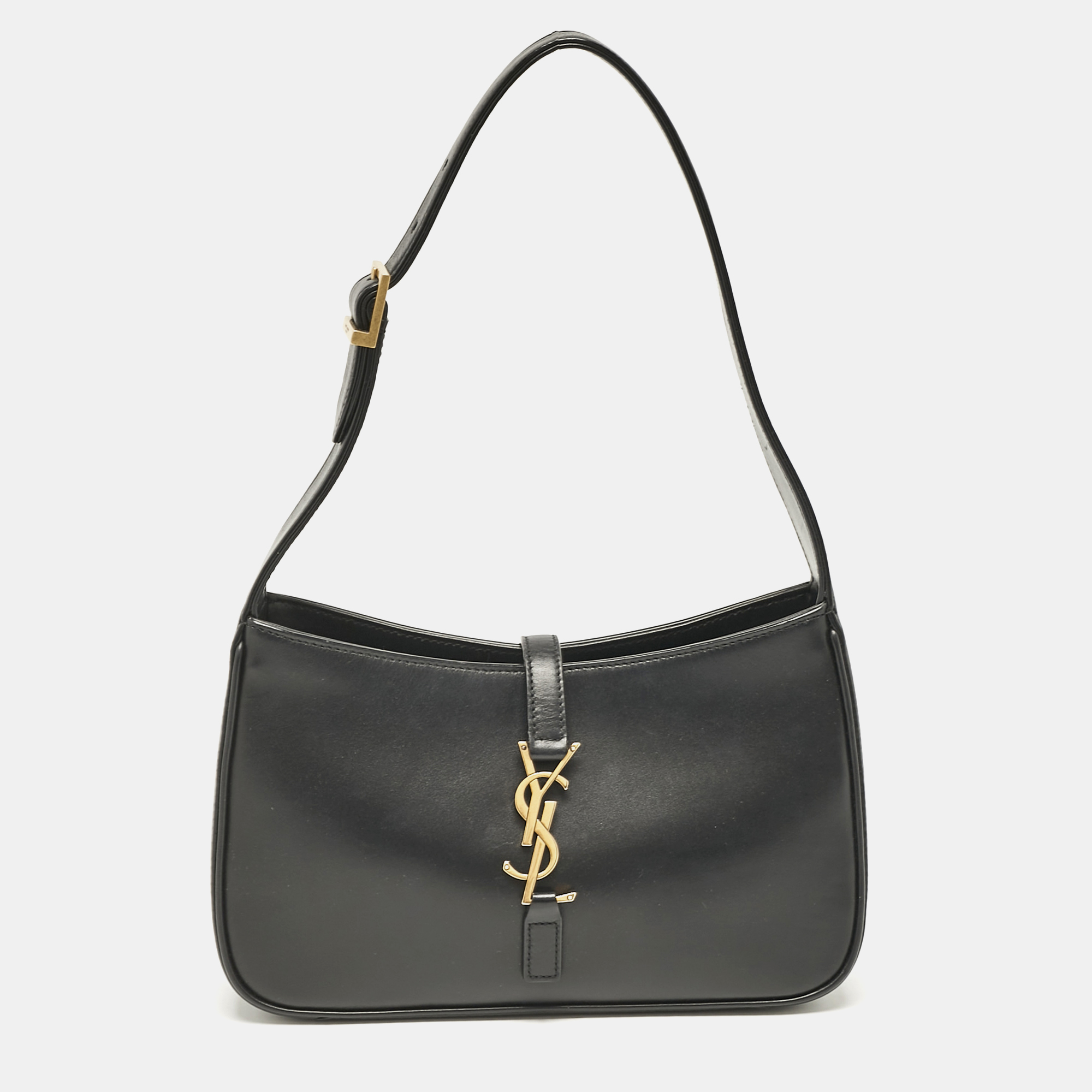 

Saint Laurent Black Leather LE 5 À 7 Shoulder Bag