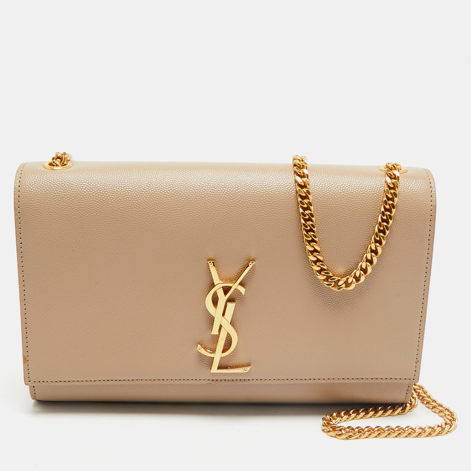 

Saint Laurent Beige Leather  Kate Shoulder Bag