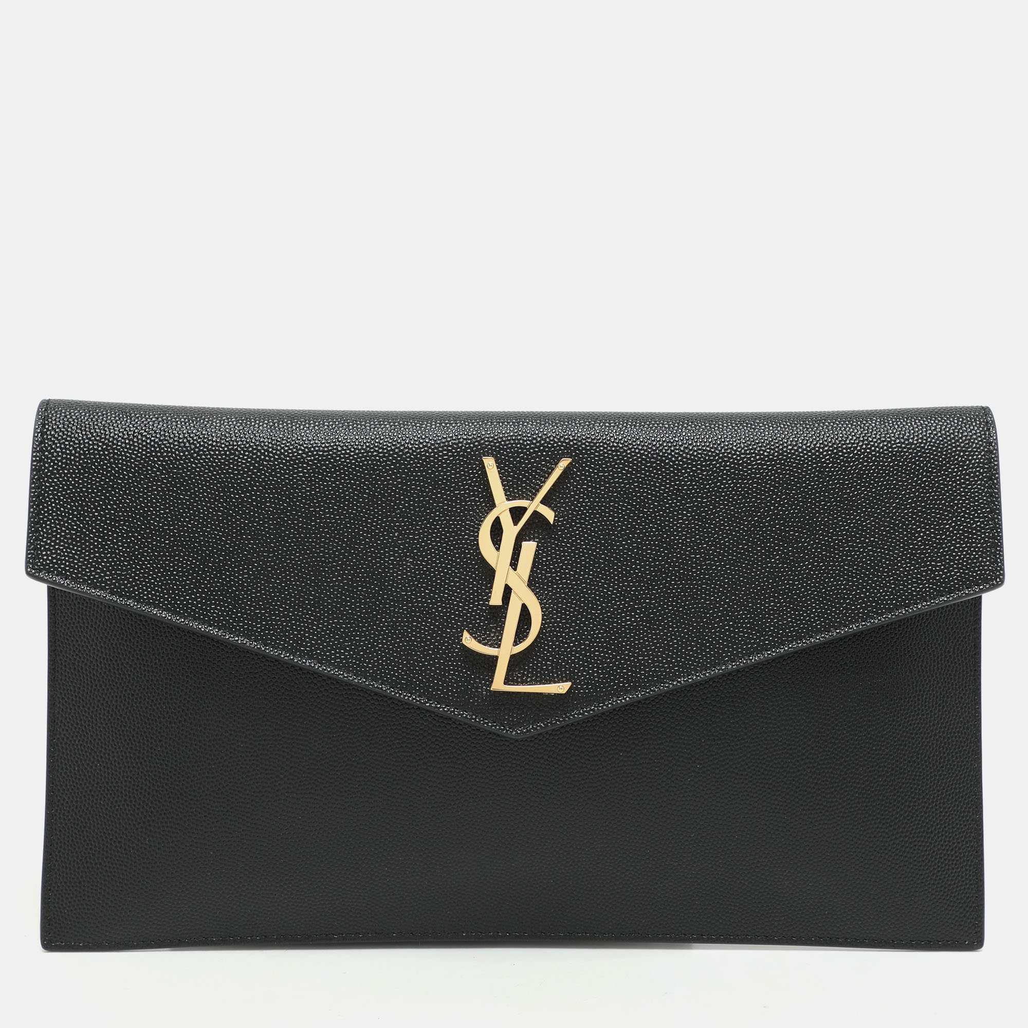 

Saint Laurent Black Leather Uptown Pouch