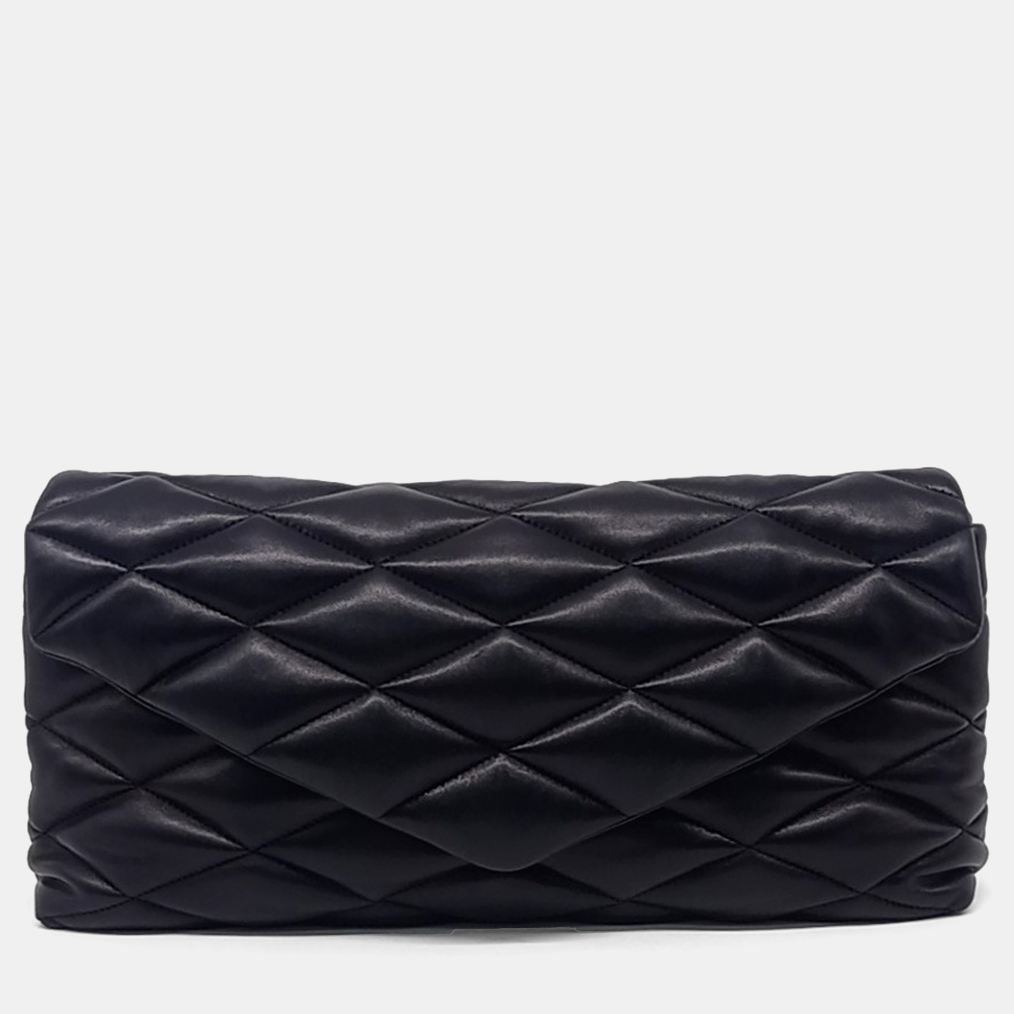 

Saint Laurent Paris Black Leather Sade Clutch