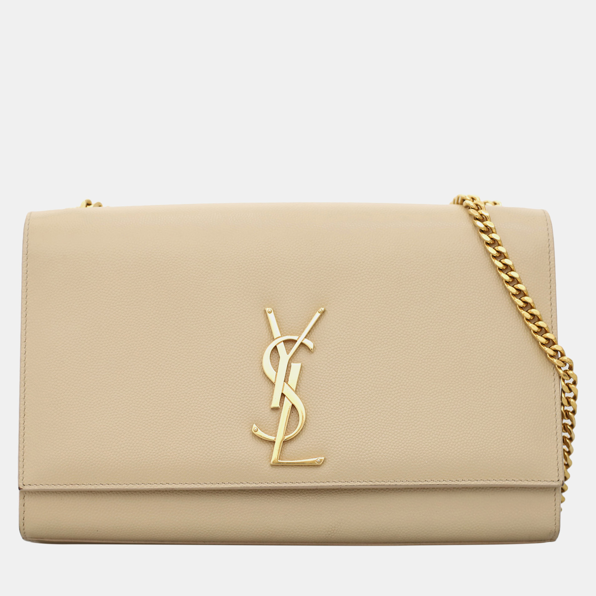 

Saint Laurent Paris Kate Medium Shoulder Bag, Beige