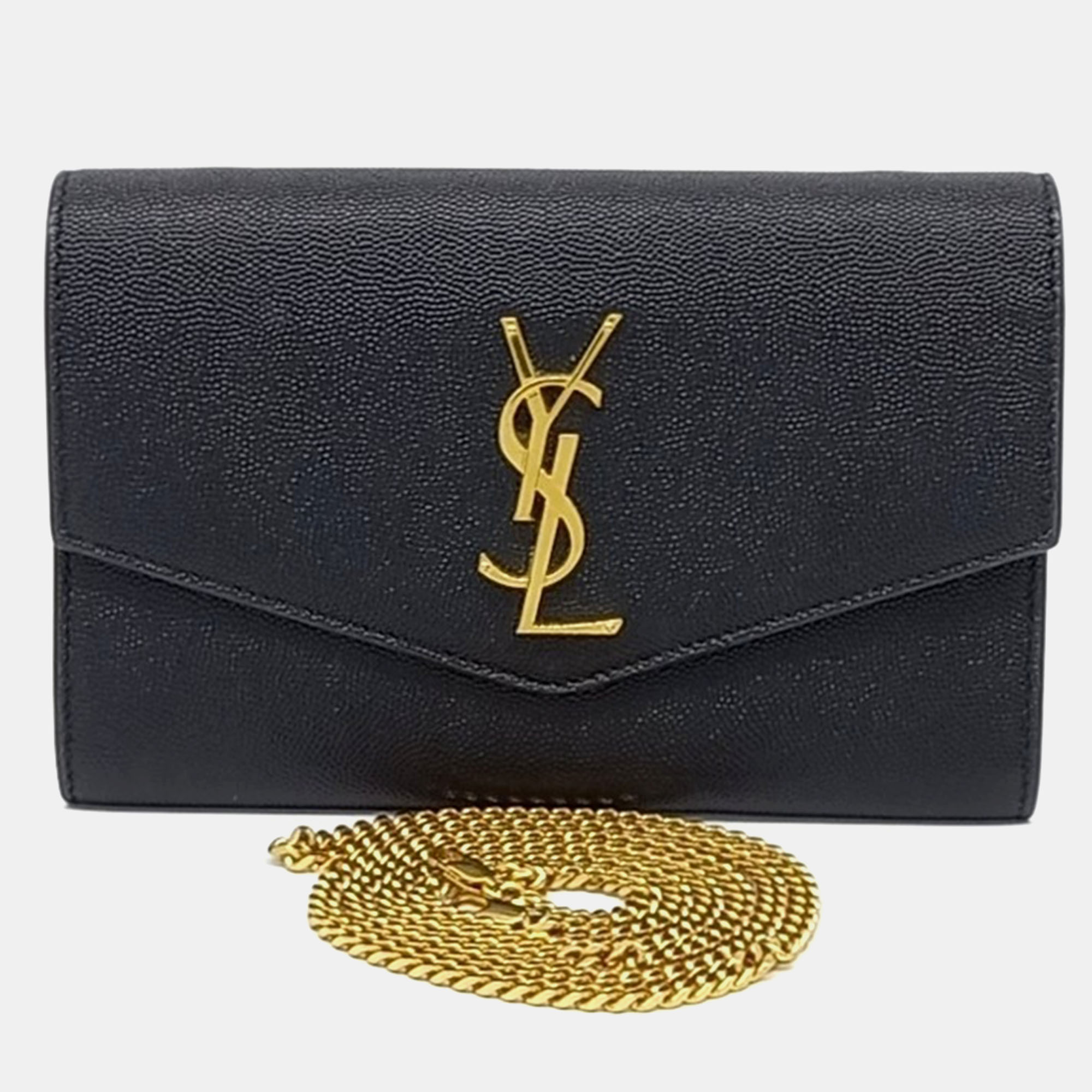 

Saint Laurent Paris Black Leather Uptown Crossbody Bag