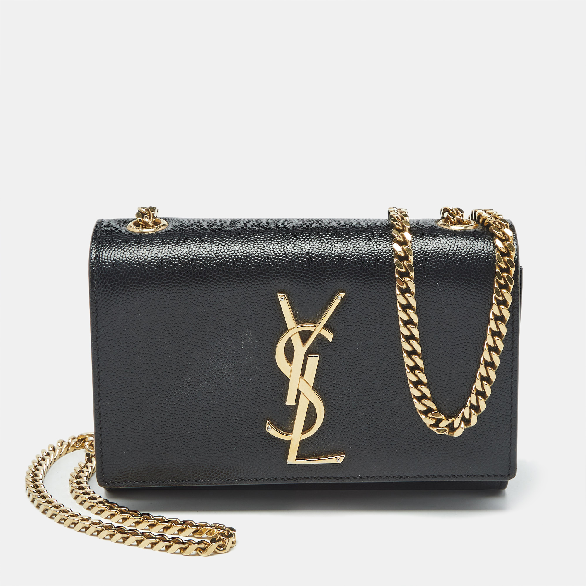 

Saint Laurent Black Leather Small Kate Shoulder Bag