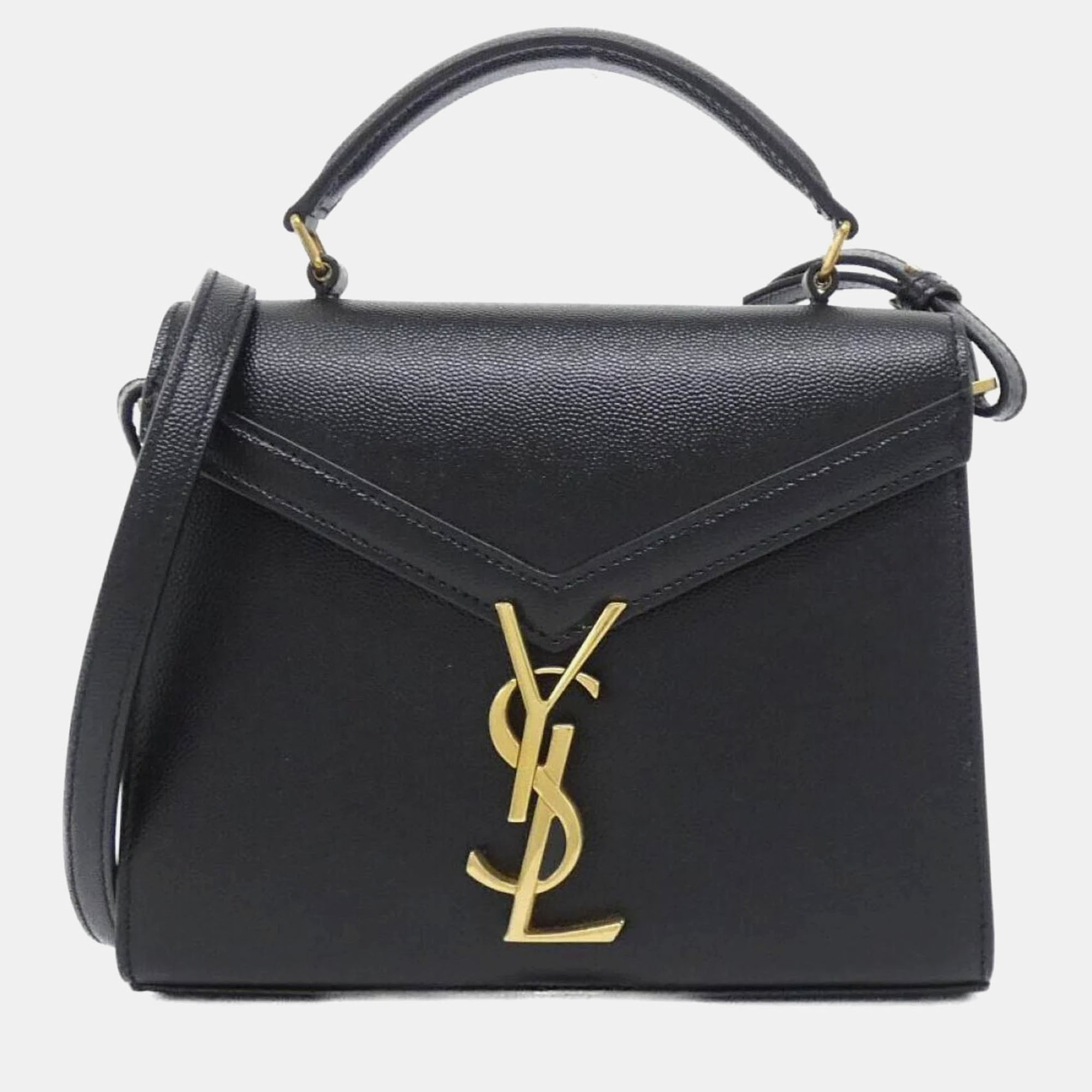 

Saint Laurent Cassandra Black Leather Handbag
