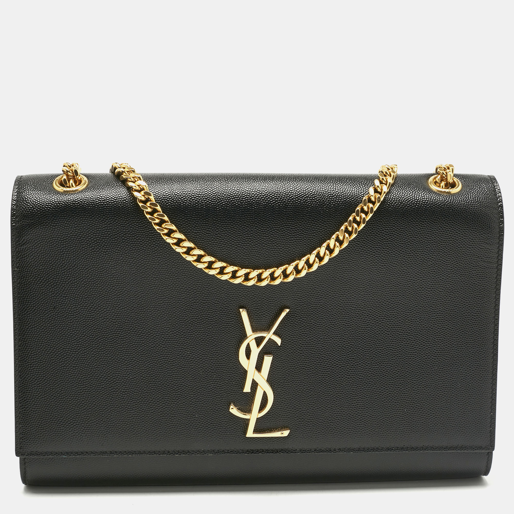 

Saint Laurent Black Leather Large Kate Shoulder Bag