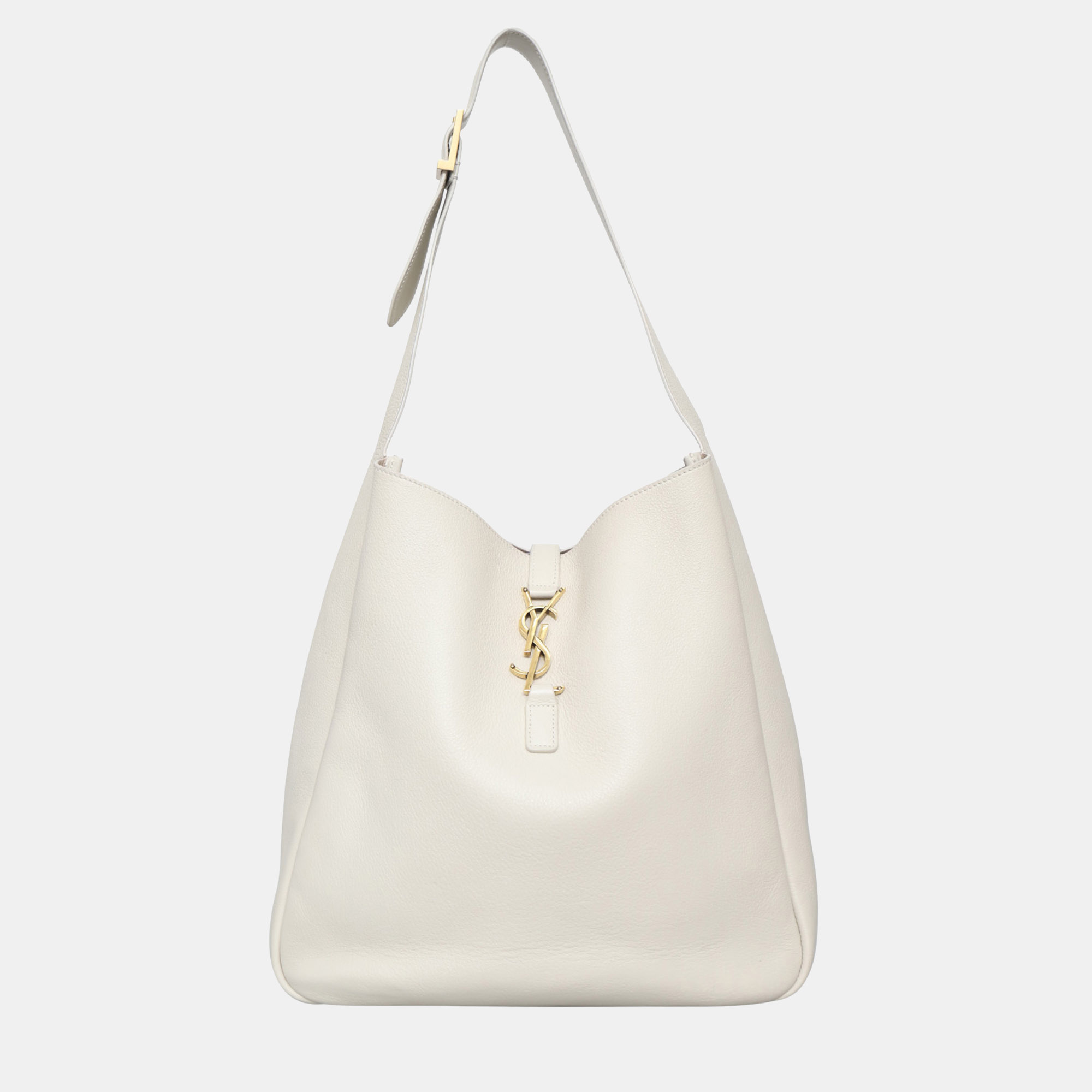 

Saint Laurent Paris LE 5 À 7 Large Supple Shoulder Bag, White