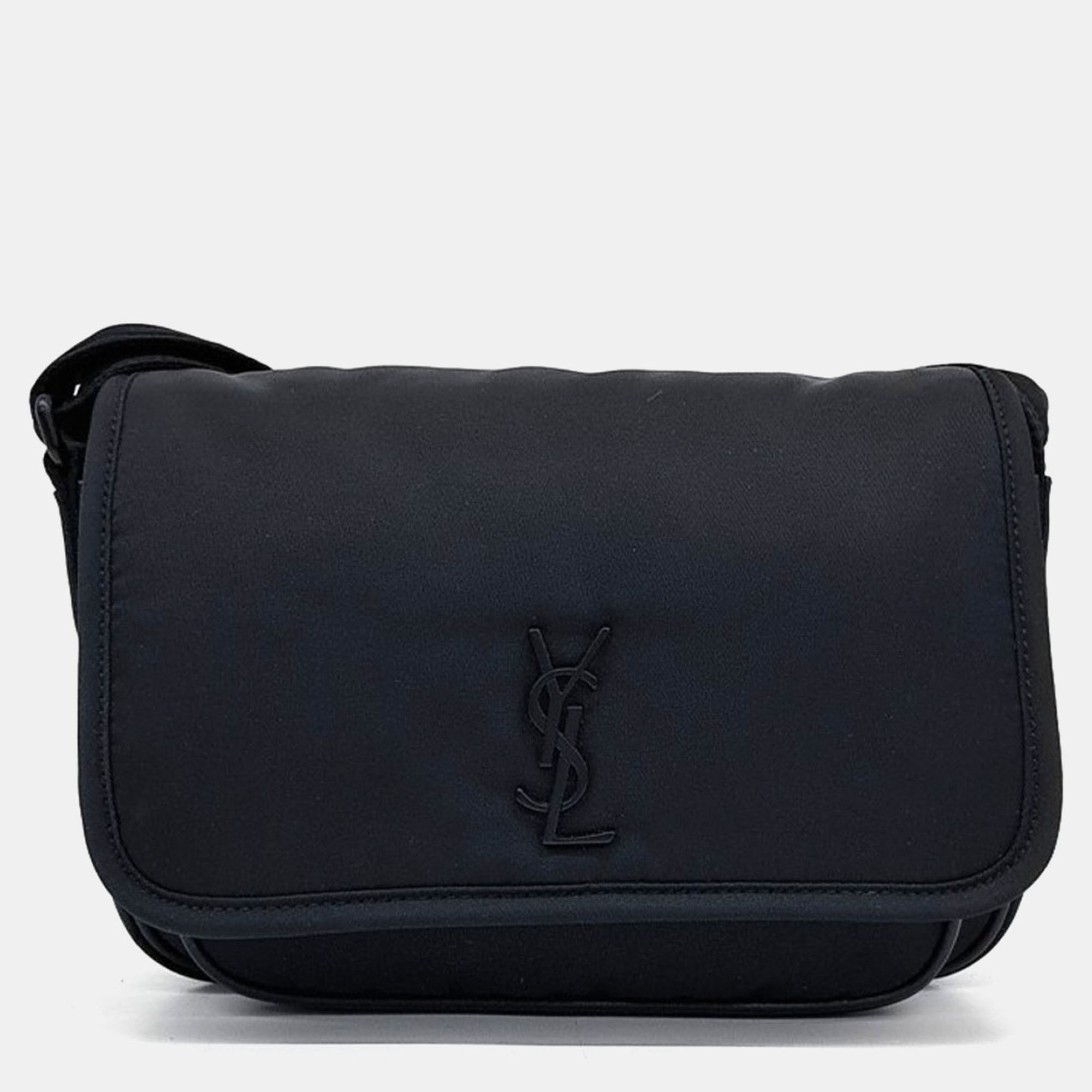 

Saint Laurent Paris Black Fabric Niki shoulder bag