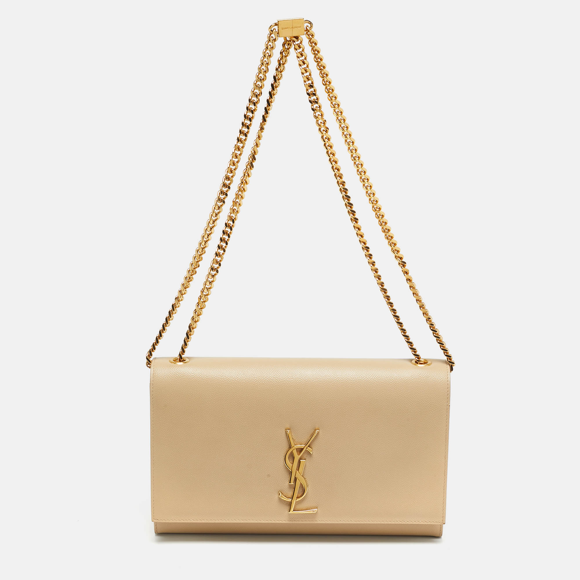 

Saint Laurent Beige Leather  Kate Shoulder Bag