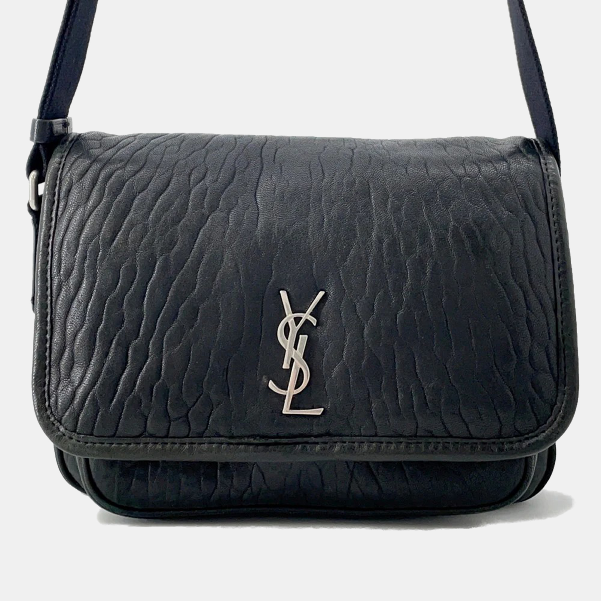 

Saint Laurent Paris Niki Shoulder Bag Black Leather Size Small