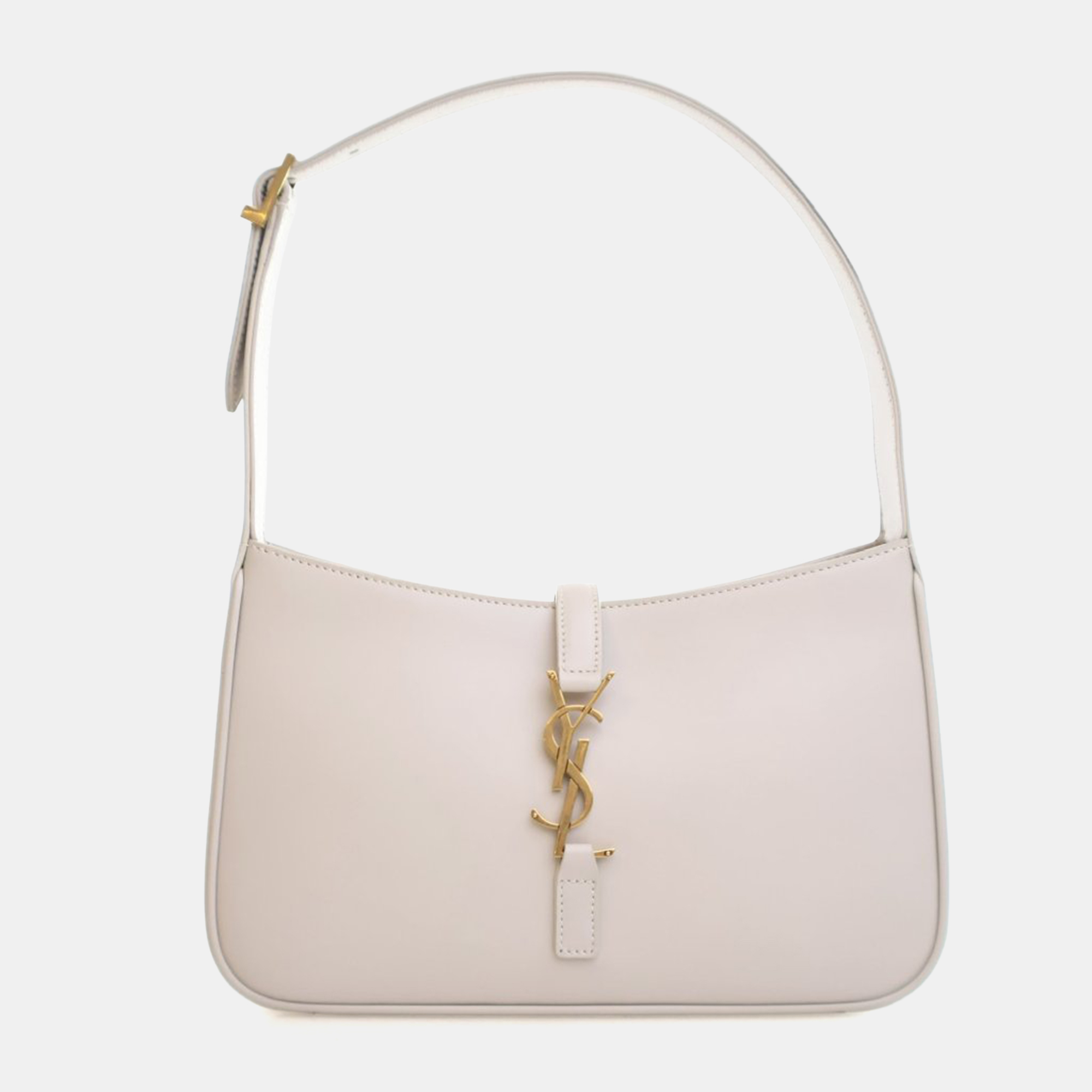 

Saint Laurent White Calfskin Le 5 A 7 Shoulder Bag