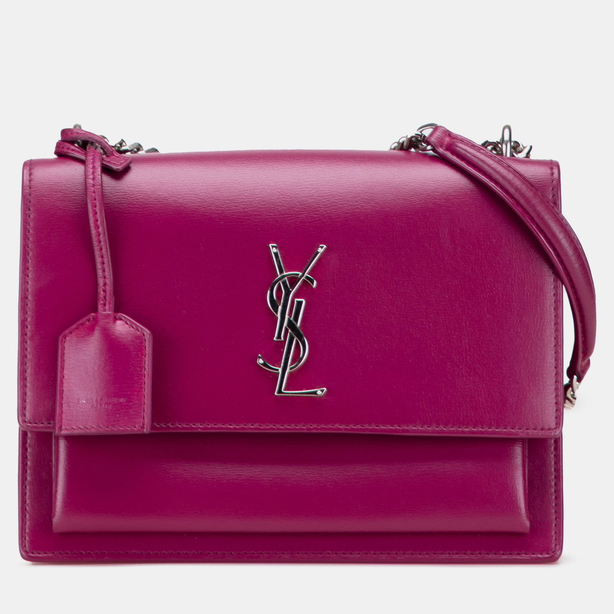 

Saint Laurent Paris Purple Medium Leather Monogram Sunset Crossbody
