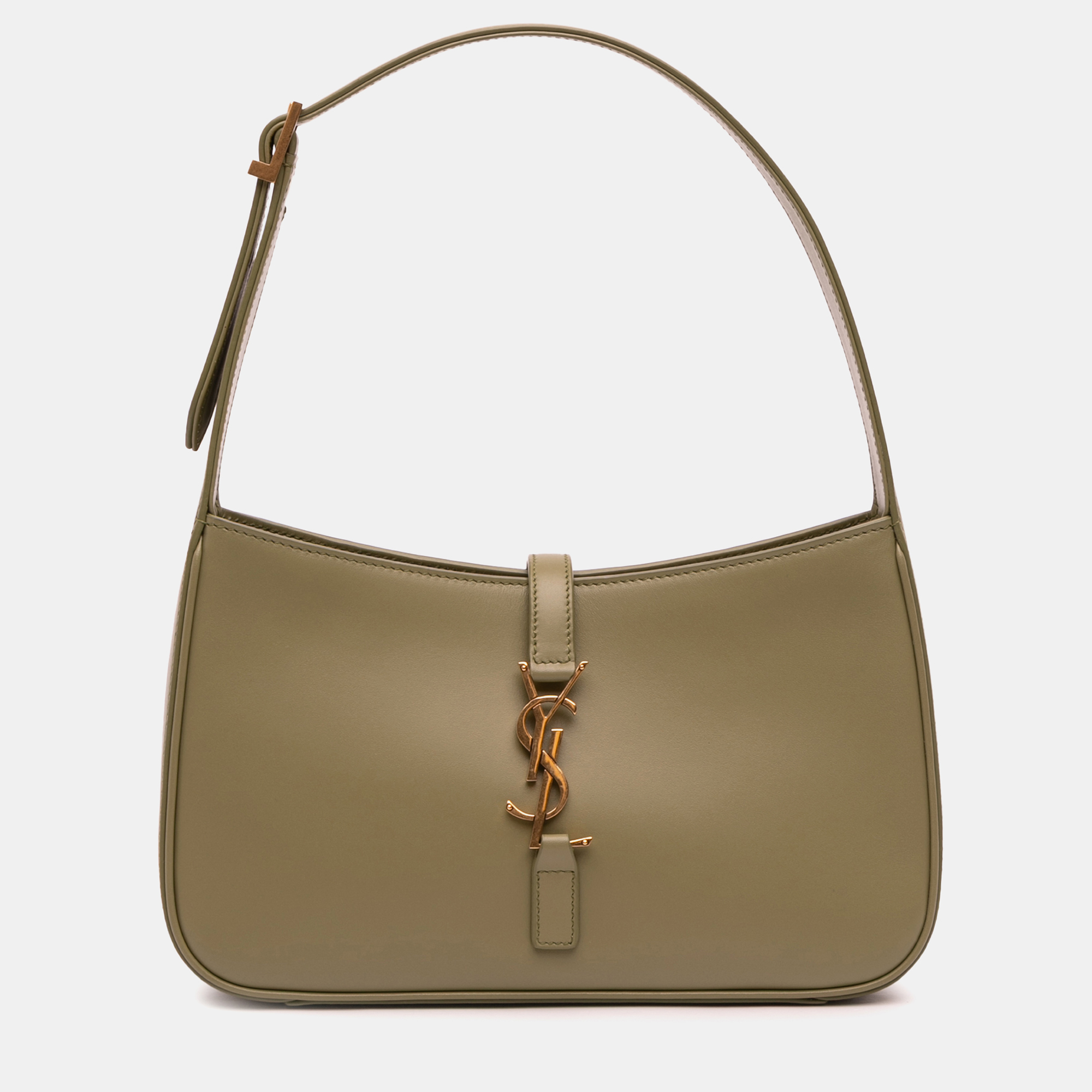 

Saint Laurent Paris Brown Smooth Calfskin Le 5 a 7 Hobo