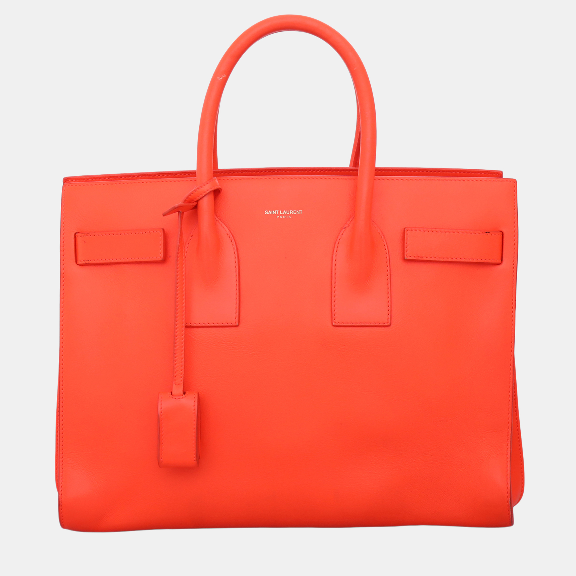 

Saint Laurent Paris Small Sac De Jour Orange Calf Bag