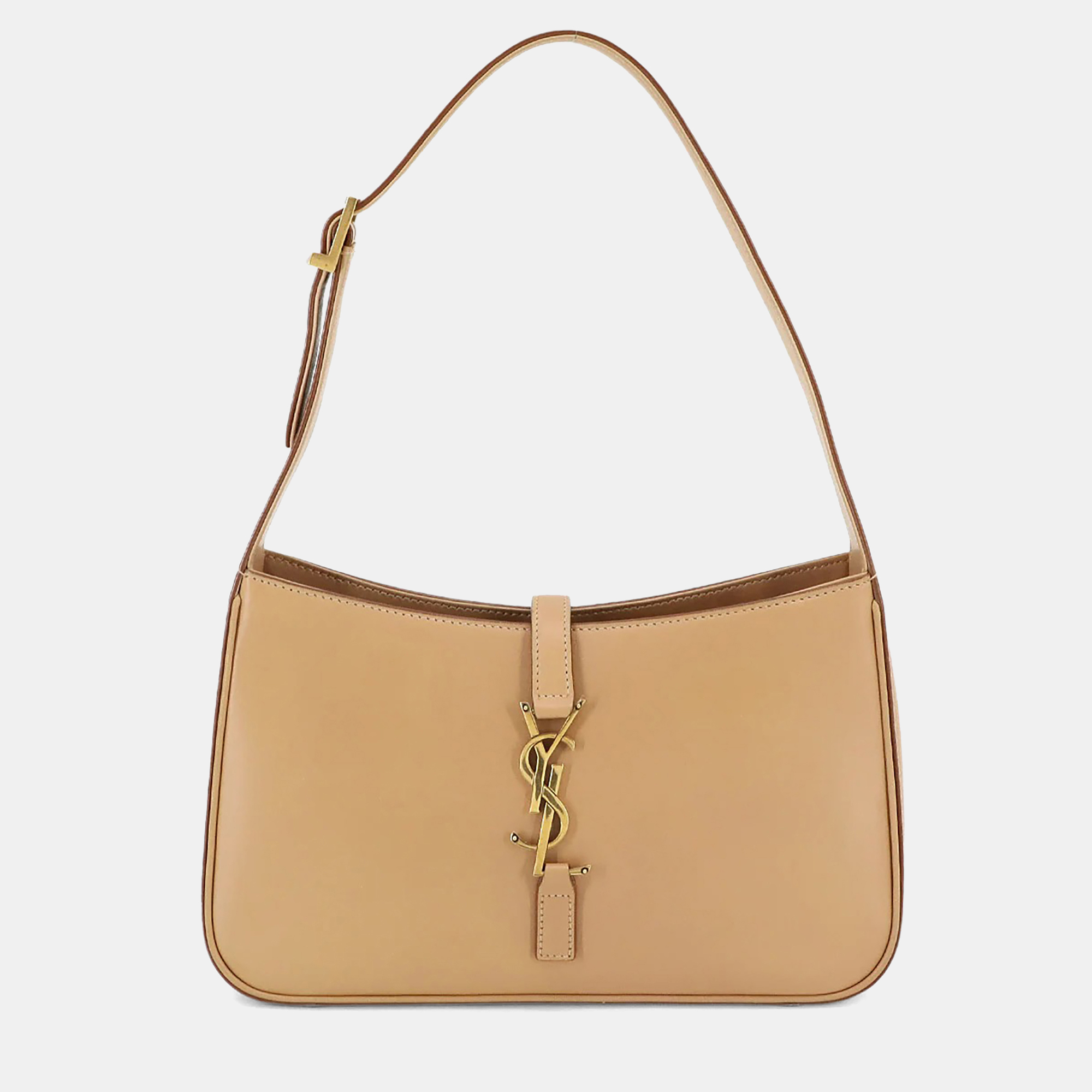 

Saint Laurent Le5A7 Beige Leather Shoulder Bag
