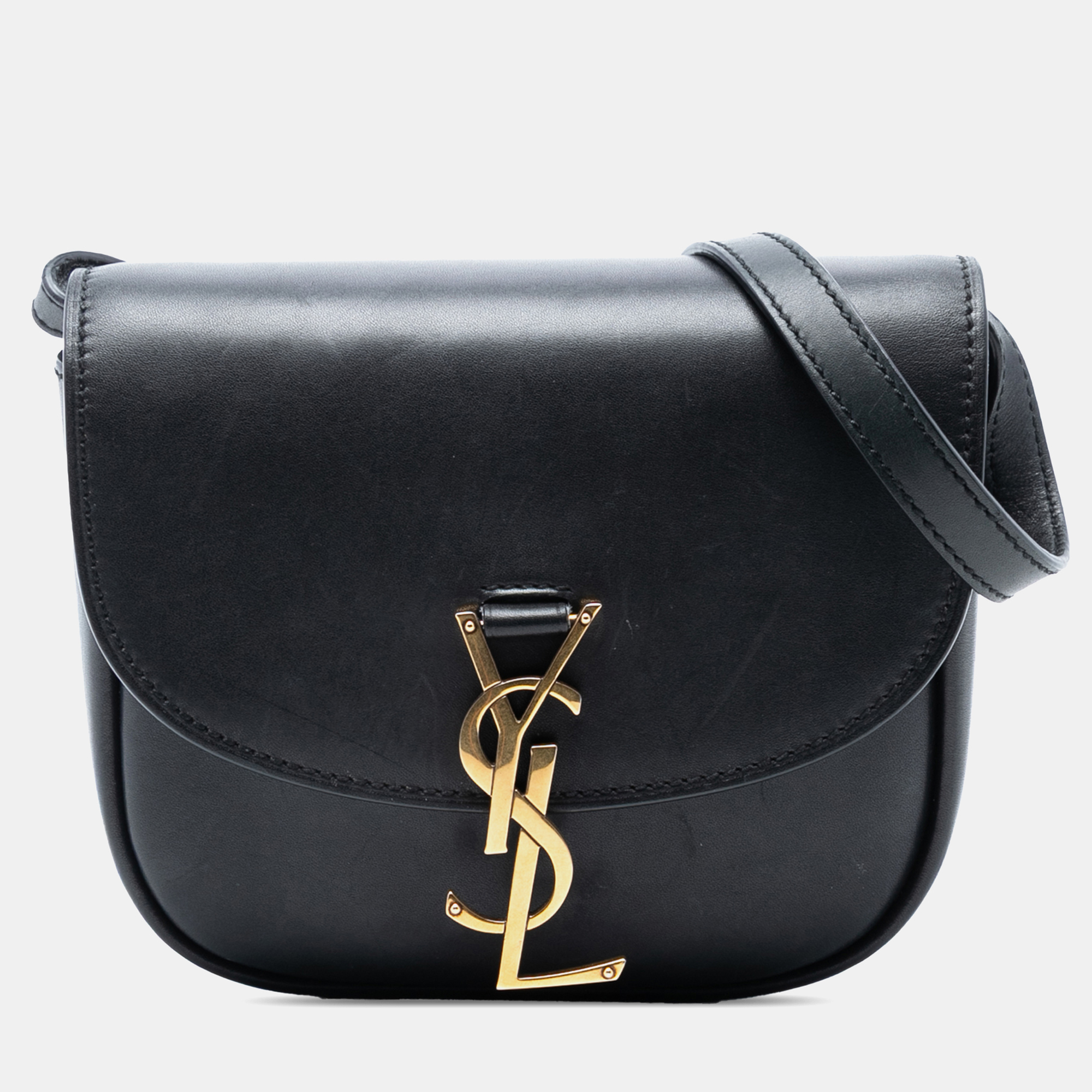 

Saint Laurent Paris Black Small Leather Monogram Kaia Crossbody