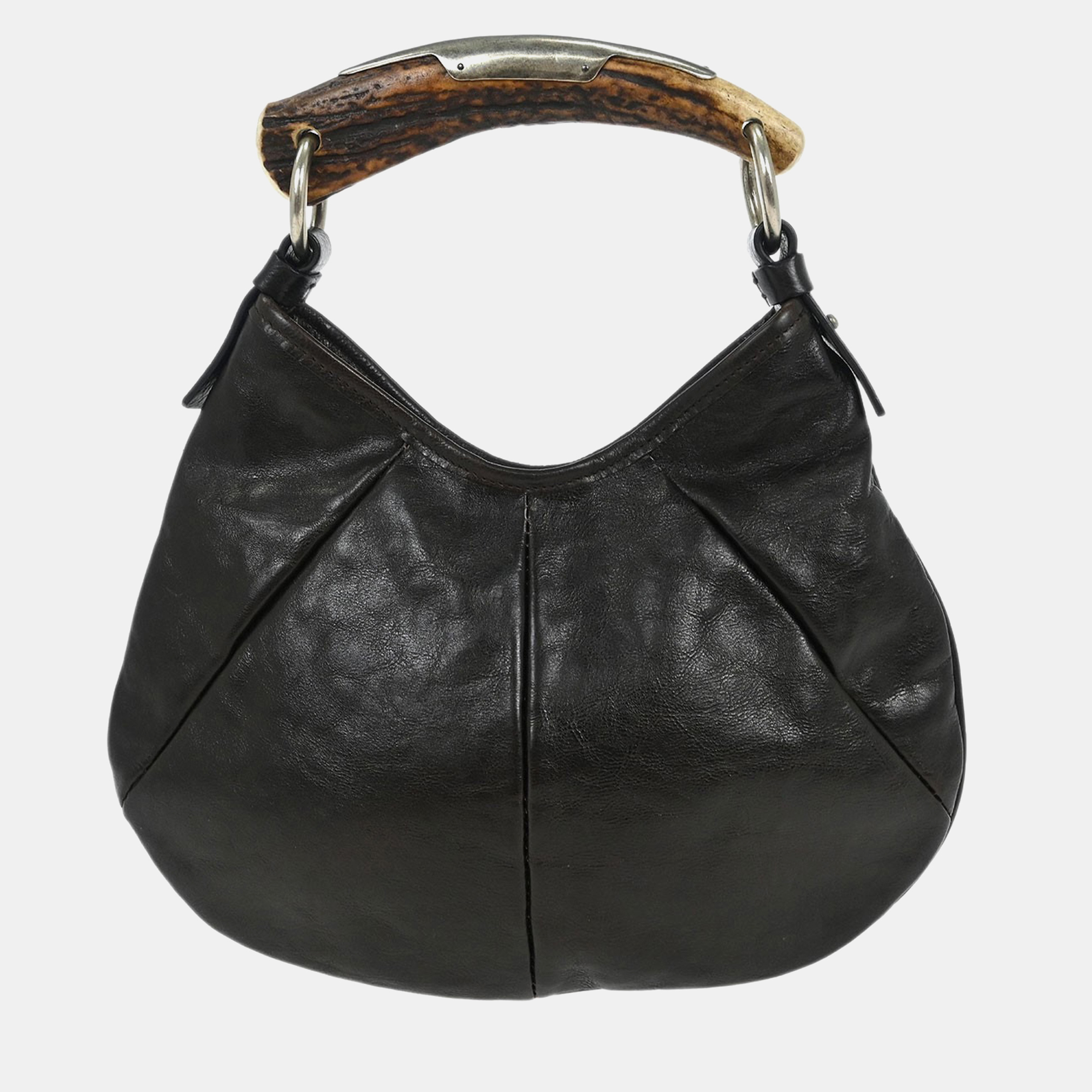 

Yves Saint Laurent Dark Brown Leather Mombasa Handbag