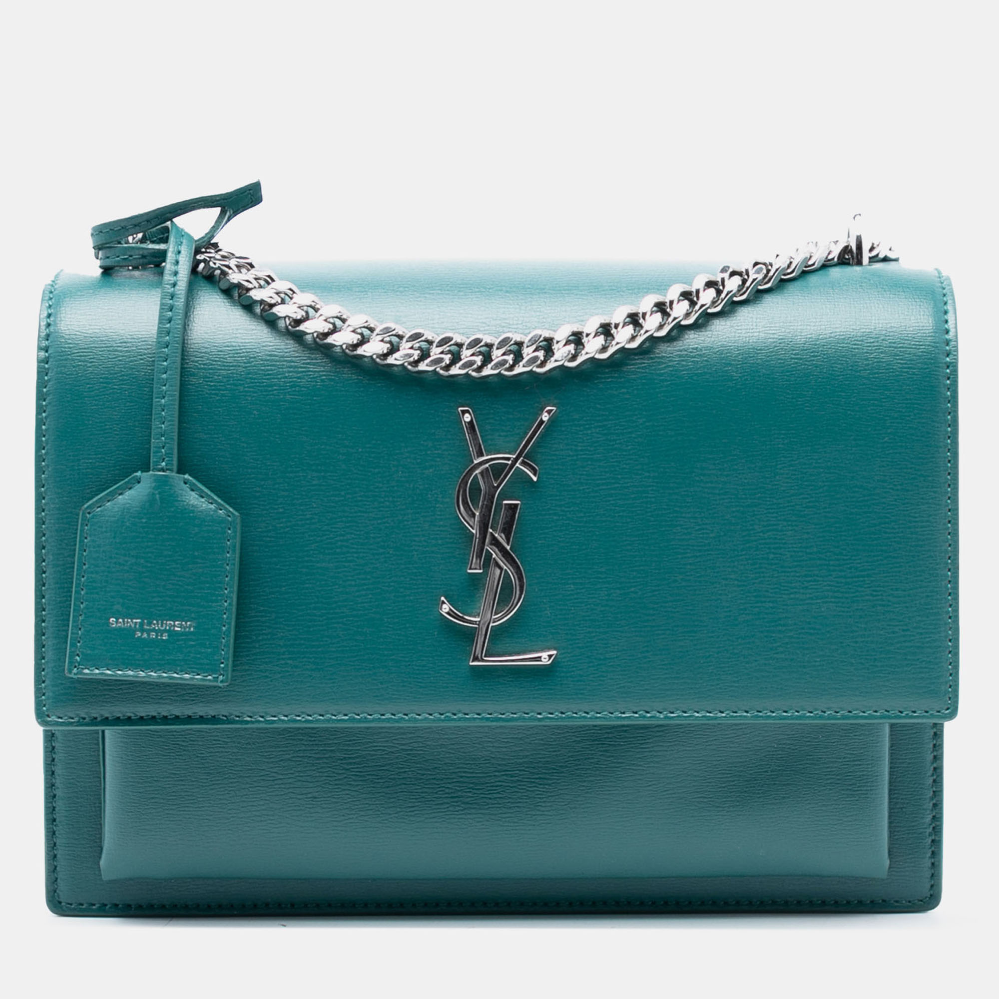 

Saint Laurent Paris Blue Medium Leather Monogram Sunset Crossbody