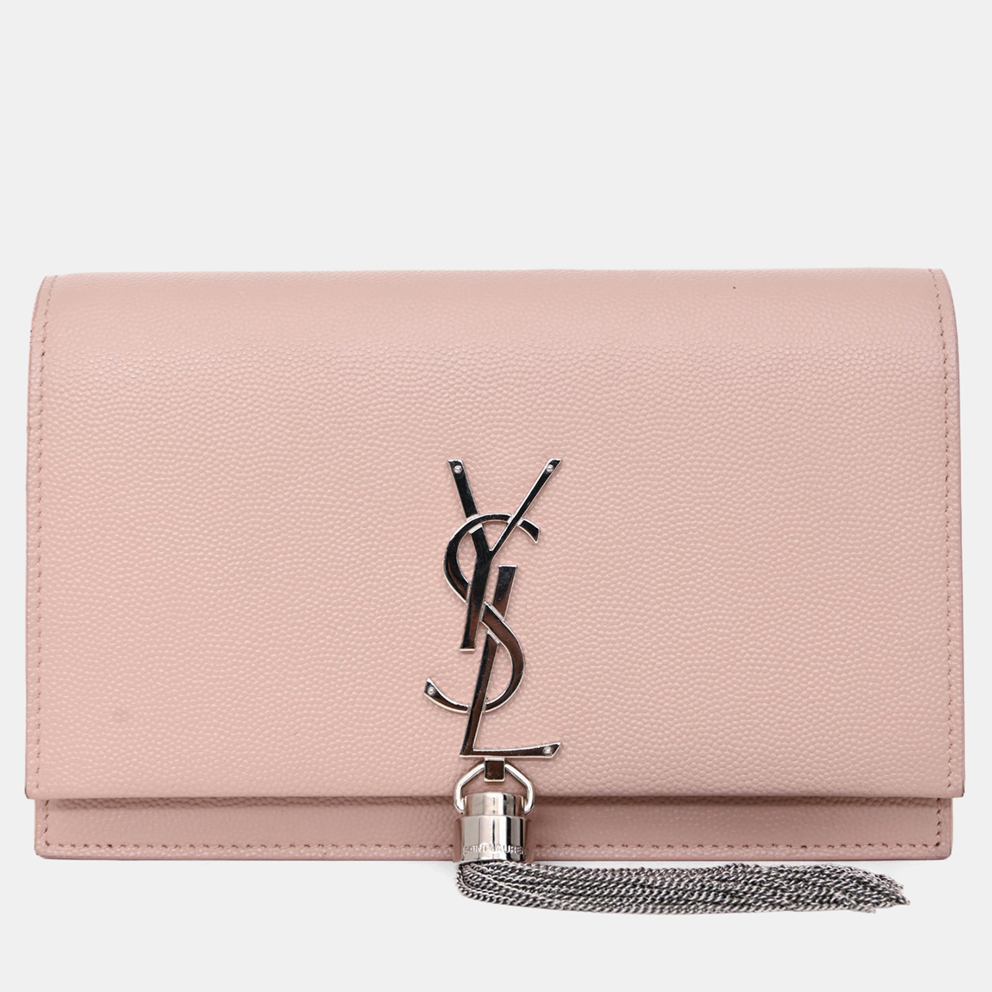 

Saint Laurent Pink Small Kate Tassel Crossbody Bag