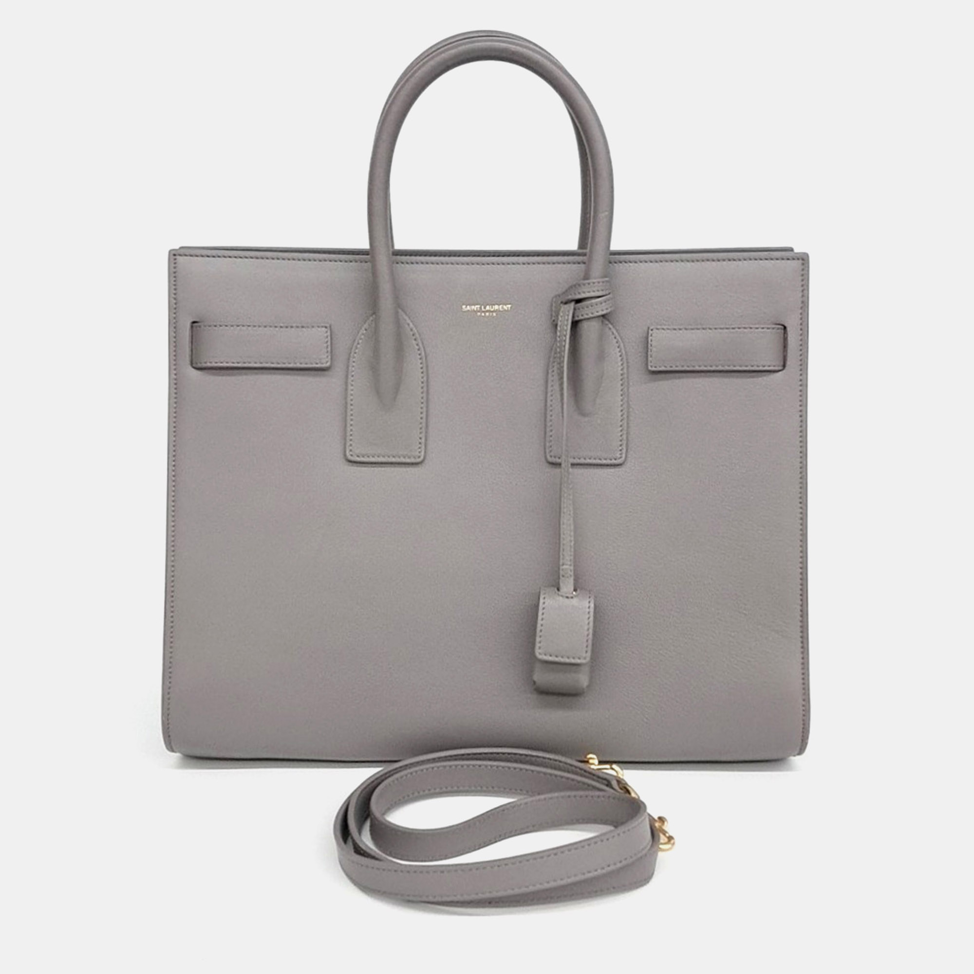 

Saint Laurent Paris Grey Leather Sac de Jour Small
