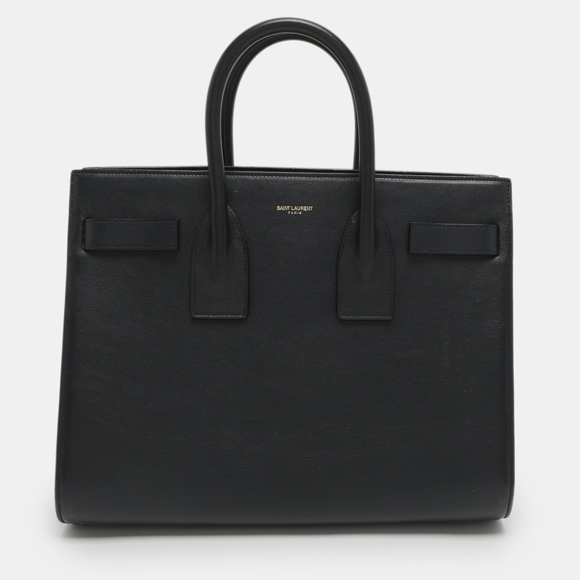 

Saint Laurent Classic Sac De Jour  Navy Blue Leather Tote
