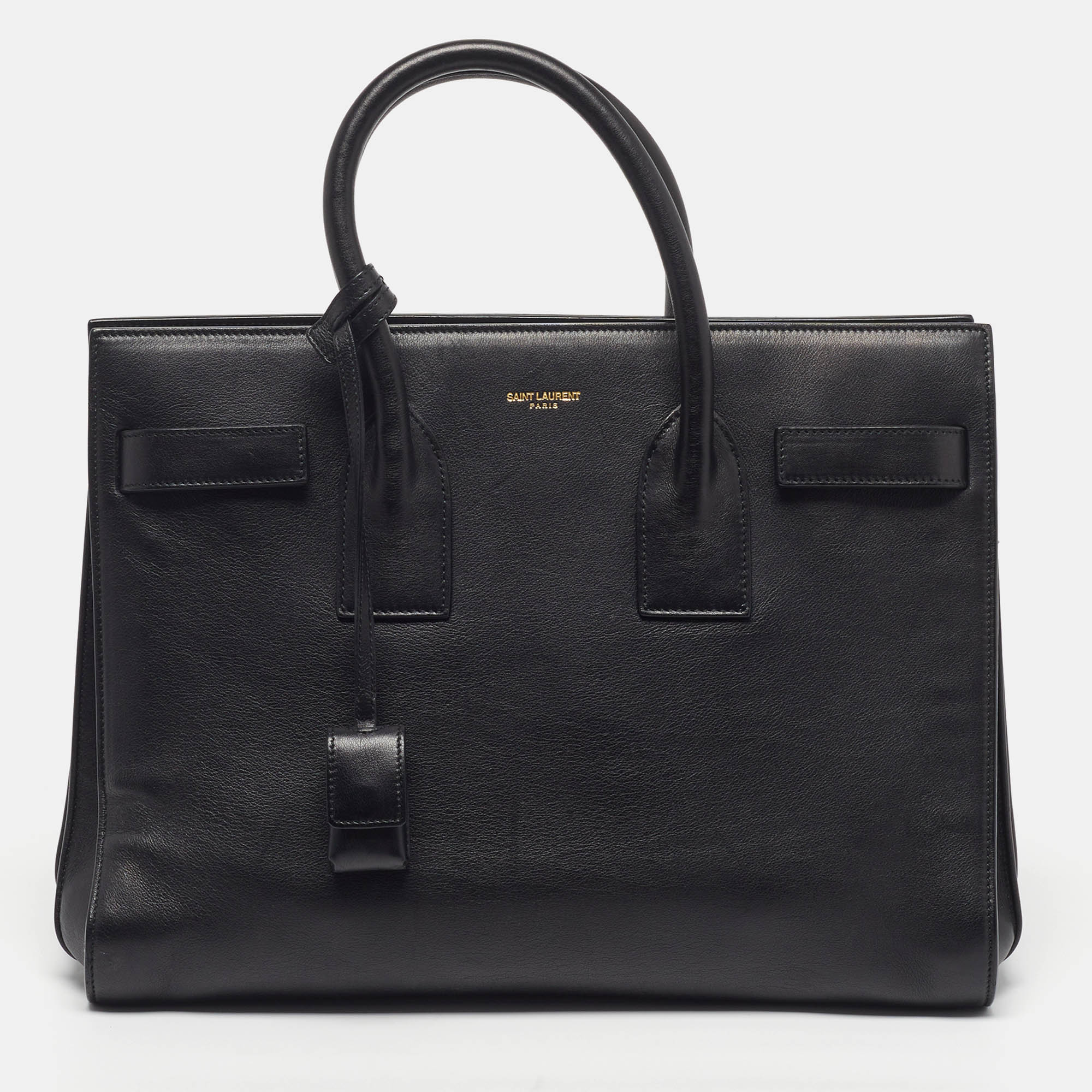 

Saint Laurent Classic Sac De Jour Small Black Leather Tote