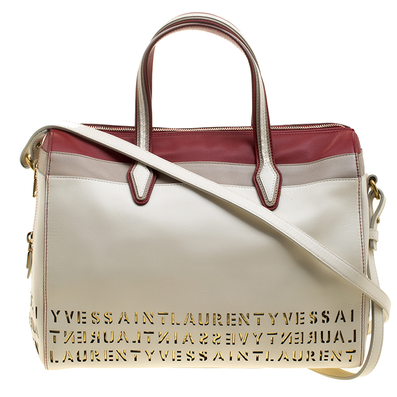 Saint Laurent Multicolor Leather Sac Flirty Boston Bag