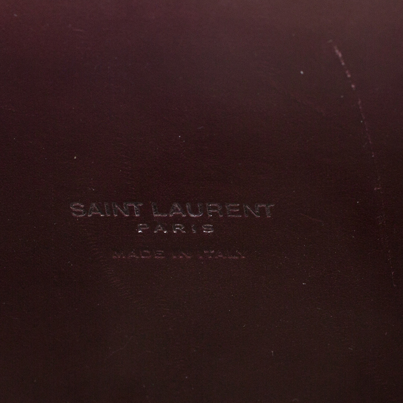 Sac de jour leather tote Saint Laurent Burgundy in Leather - 37164785