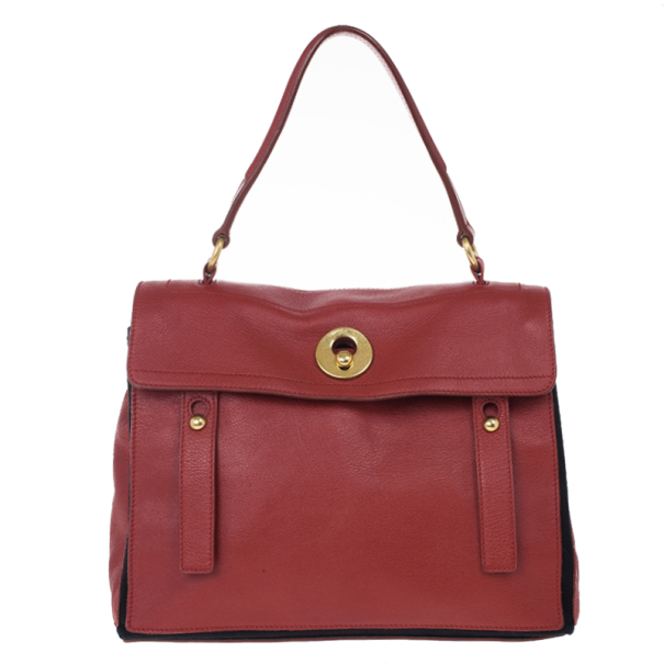 مملوكة مسبقًا Saint Laurent Paris Red New Muse Two Bag