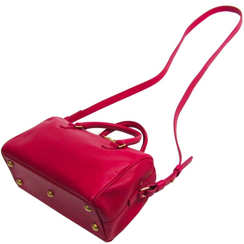

Saint Laurent Paris Pink Leather Classic Baby Duffle Bag