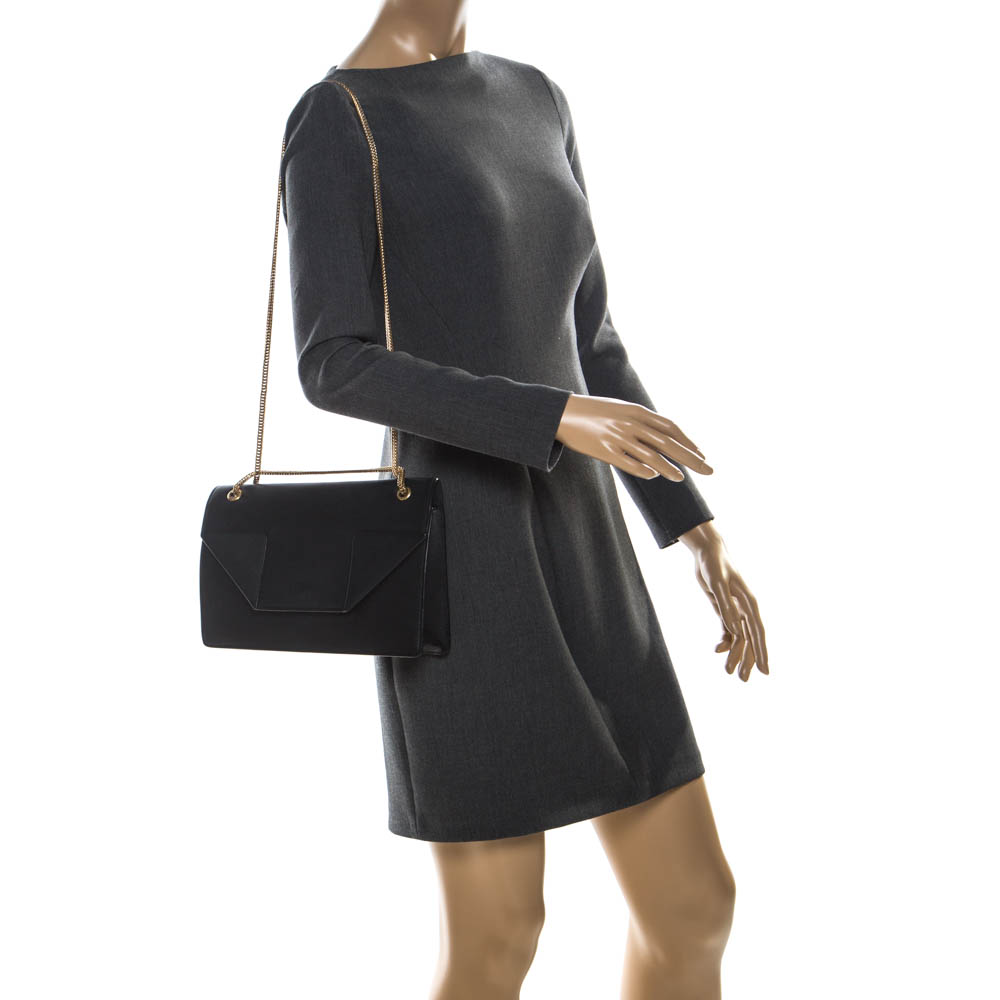 

Saint Laurent Paris Black Leather Betty Shoulder Bag