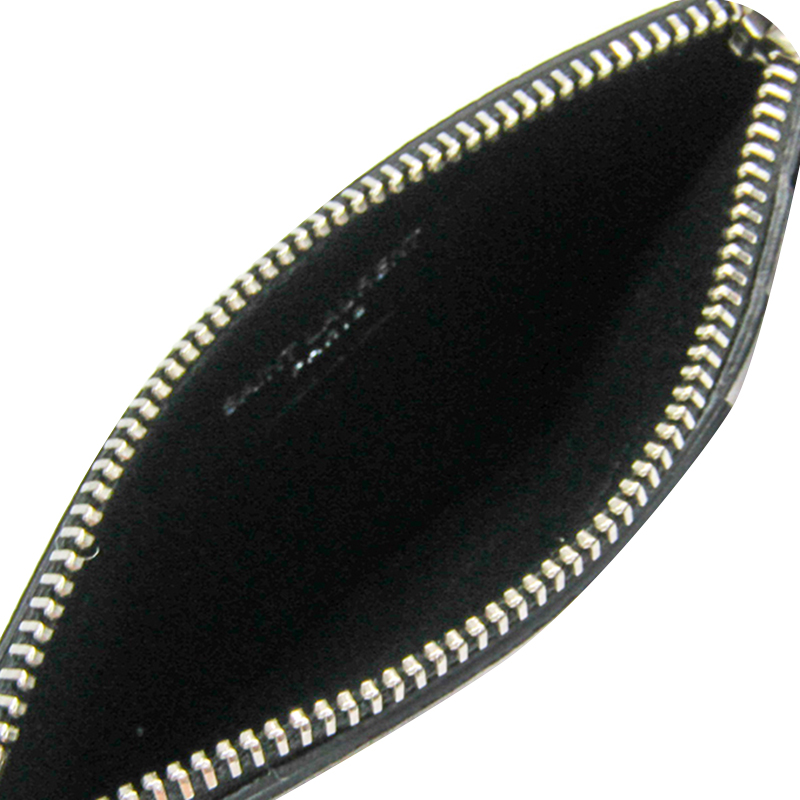 

Saint Laurent Paris Black/Silver Leather Wallet
