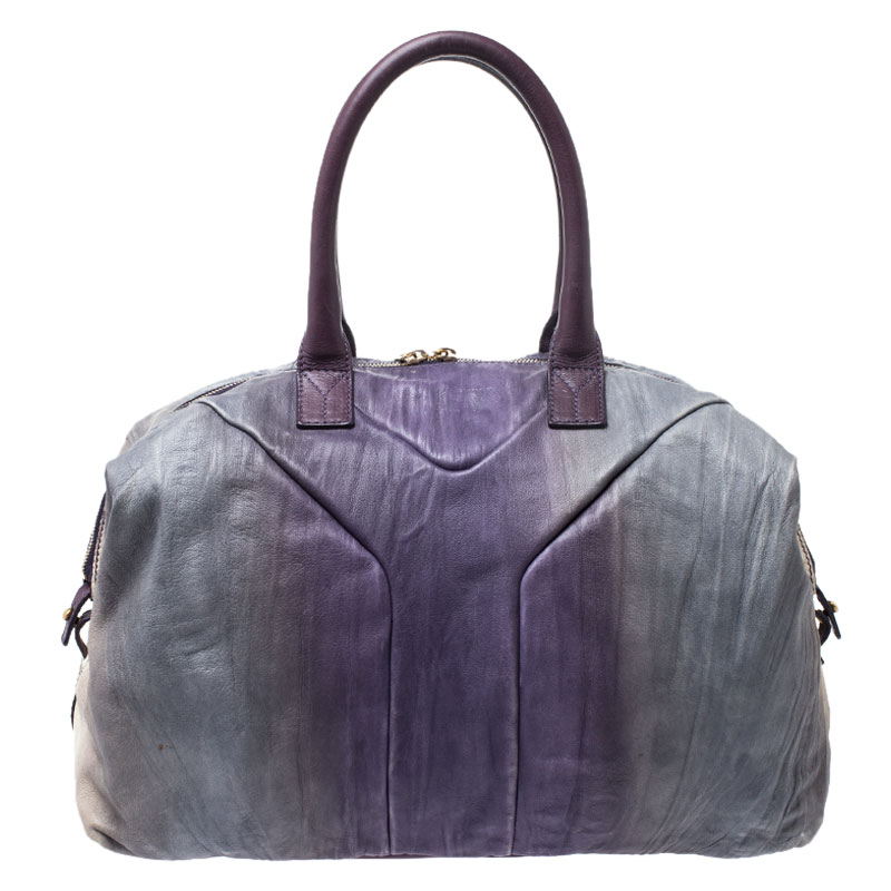 مملوكة مسبقًا Saint Laurent Ombre Leather Medium Easy Y Bag