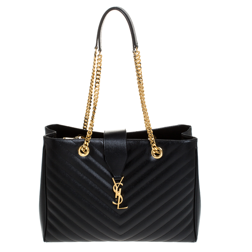 saint laurent matelasse tote