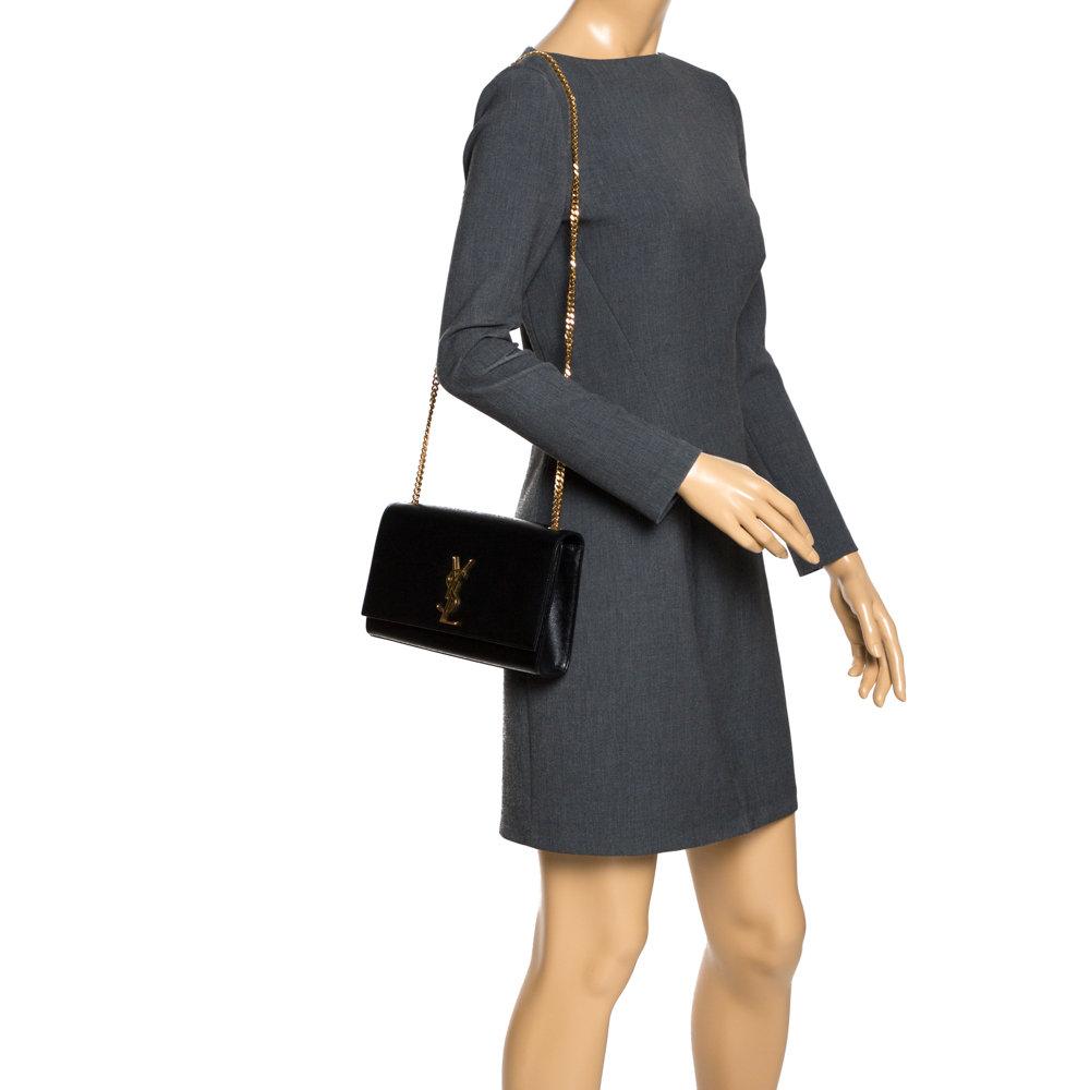 

Saint Laurent Black Leather Medium Kate Shoulder Bag